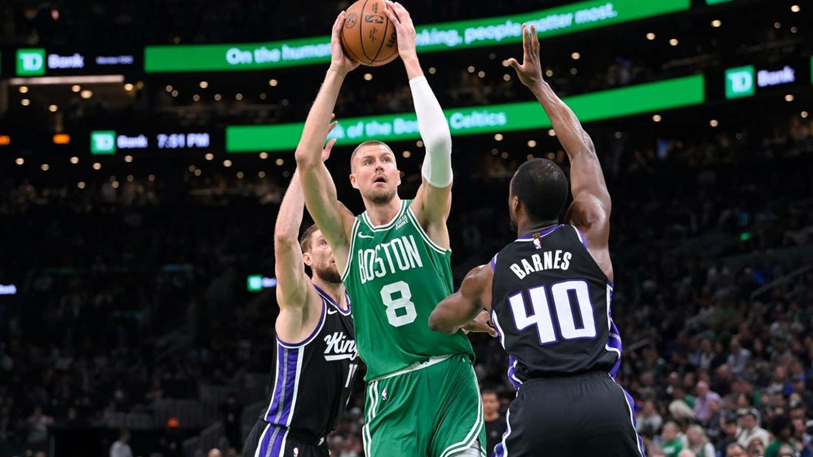 Image for Celtics' Kristaps Porzingis (calf) focused on playoff return