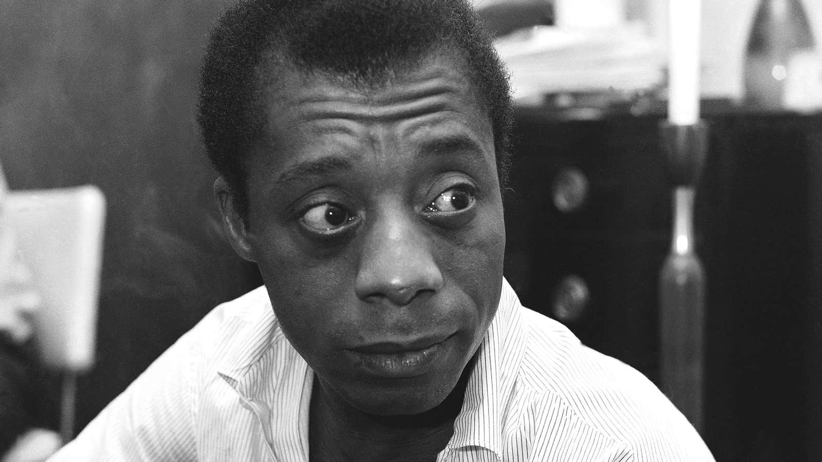 James Baldwin at his home in New York in 1963.