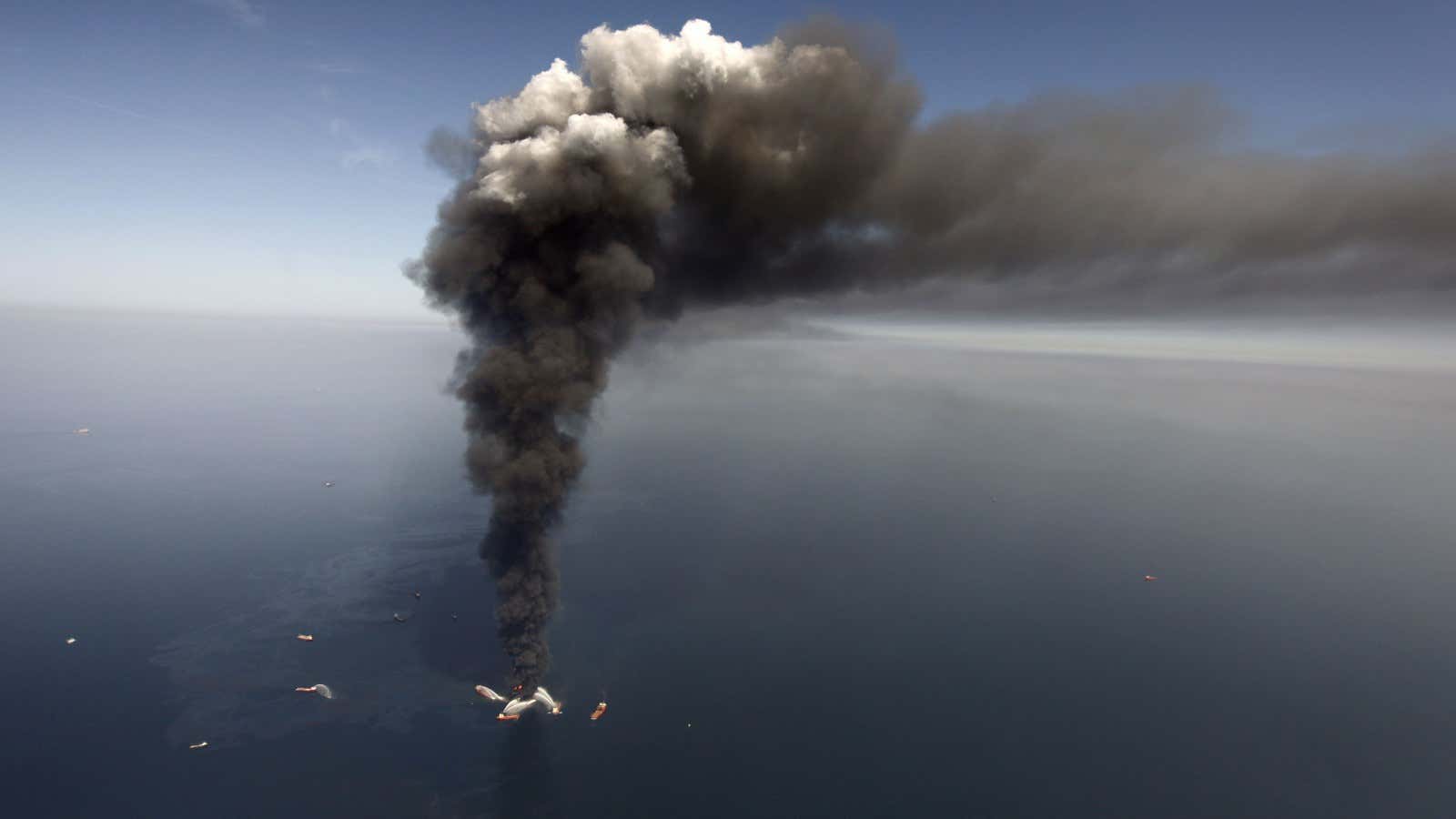 Five years later, it’s a proverbial black cloud for the owner of the Deepwater Horizon rig.