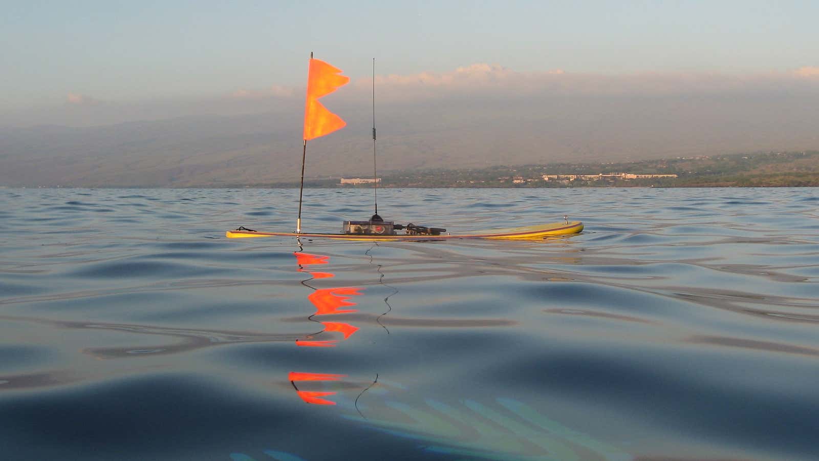 The Wave Glider at sea.