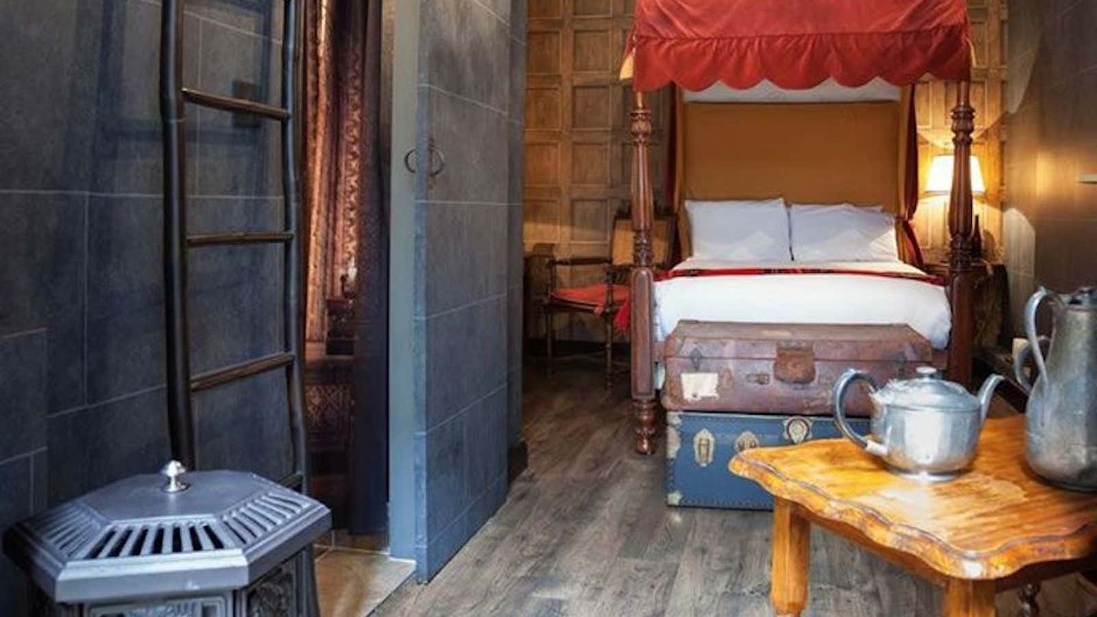 You could live like Harry Potter for a night.