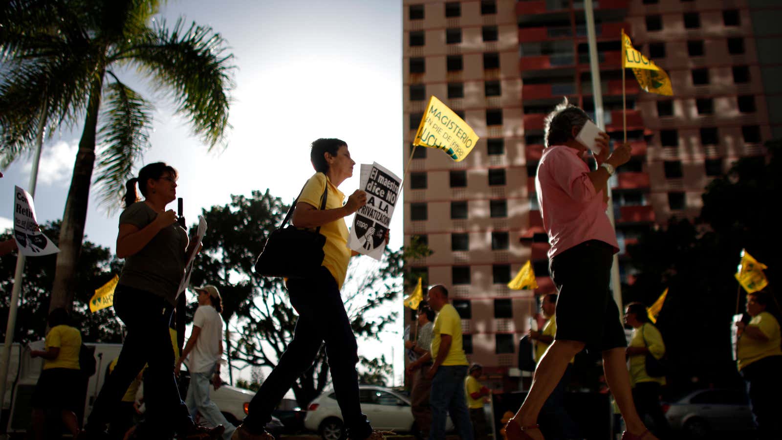 If Wall Street titans want to avoid protests about public finances, Puerto Rico might not be the right destination.