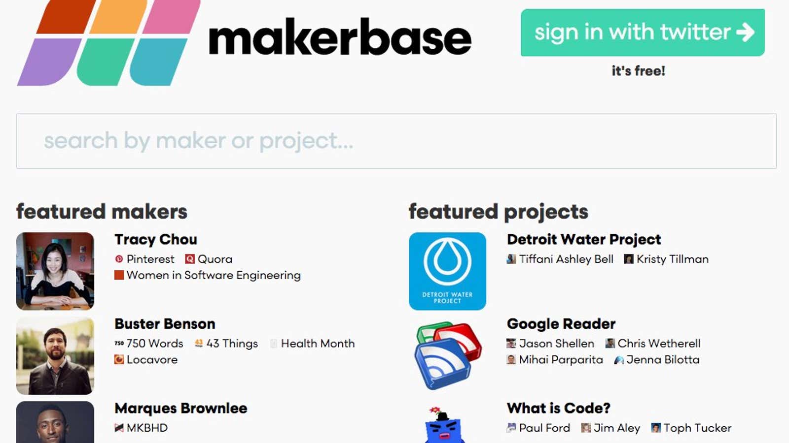 Meet Makerbase.