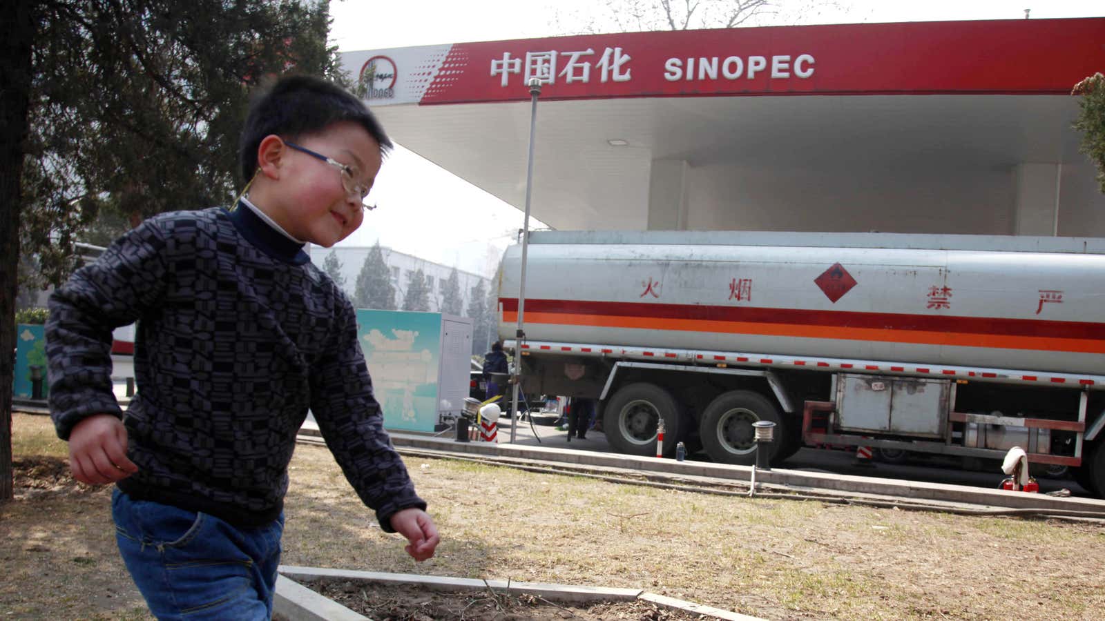 One of China’s future asthmatics?