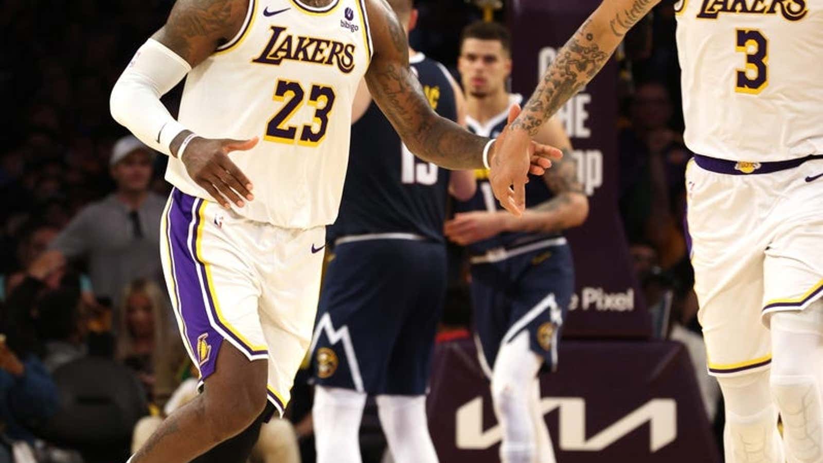 Image for NBA roundup: Lakers finally solve Nuggets, avoid sweep