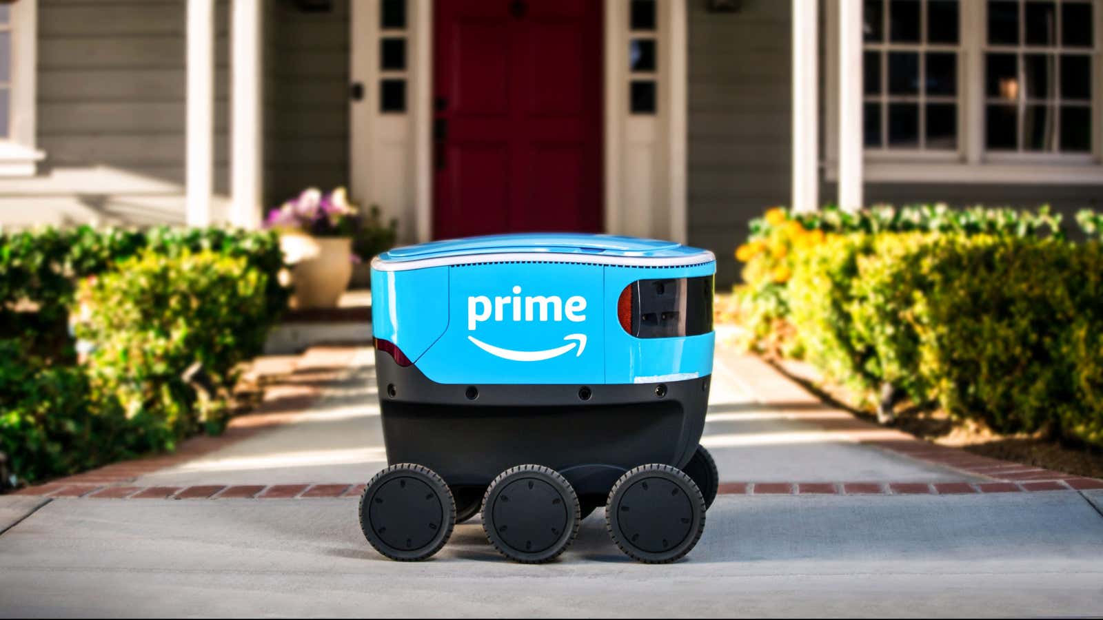 Amazon’s delivery robot, Scout.