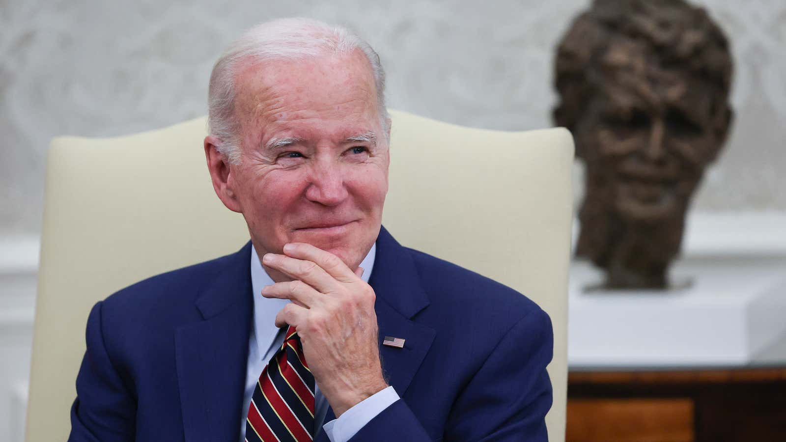 Here's Why Biden Had Marks on Face