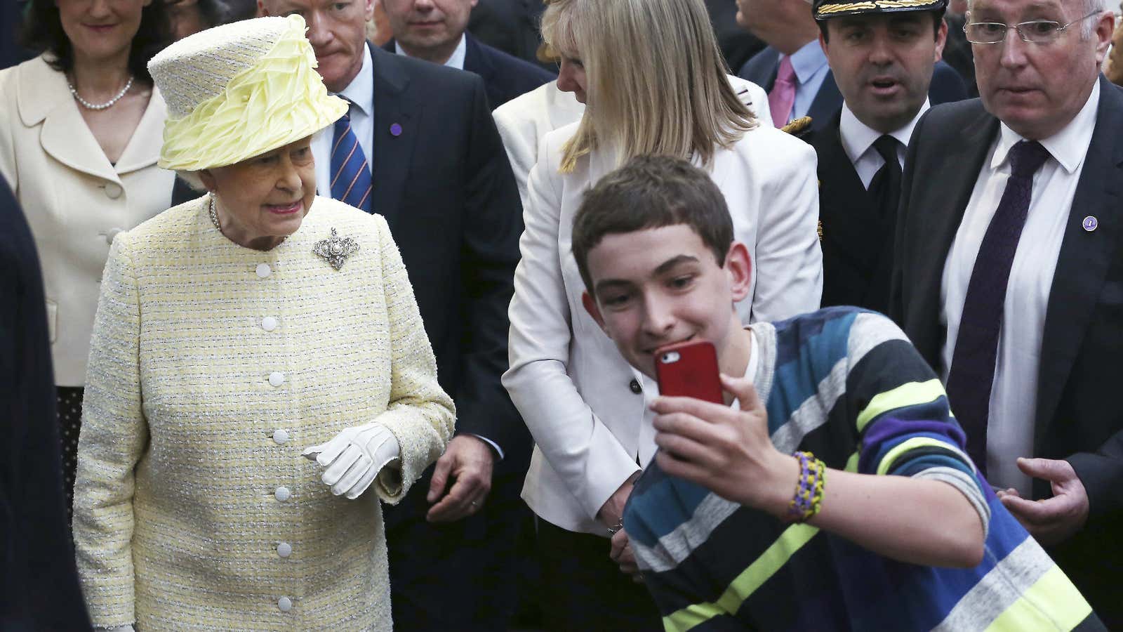 Pro tip: don’t try to take a selfie with the Queen.