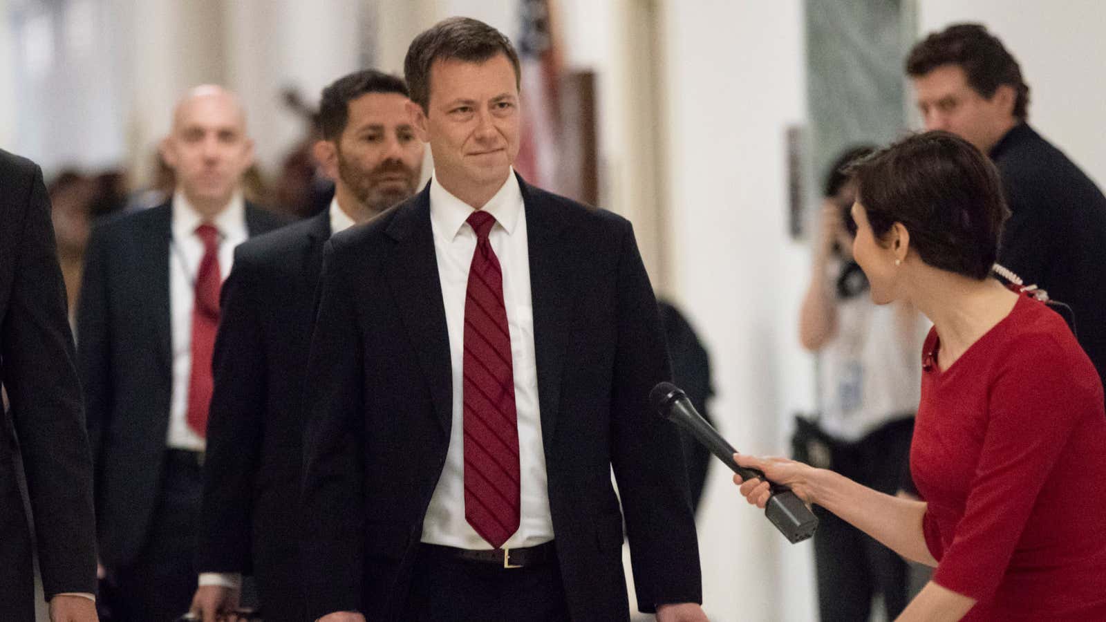 Strzok sent numerous texts panning Trump to his lover, FBI lawyer Lisa Page.