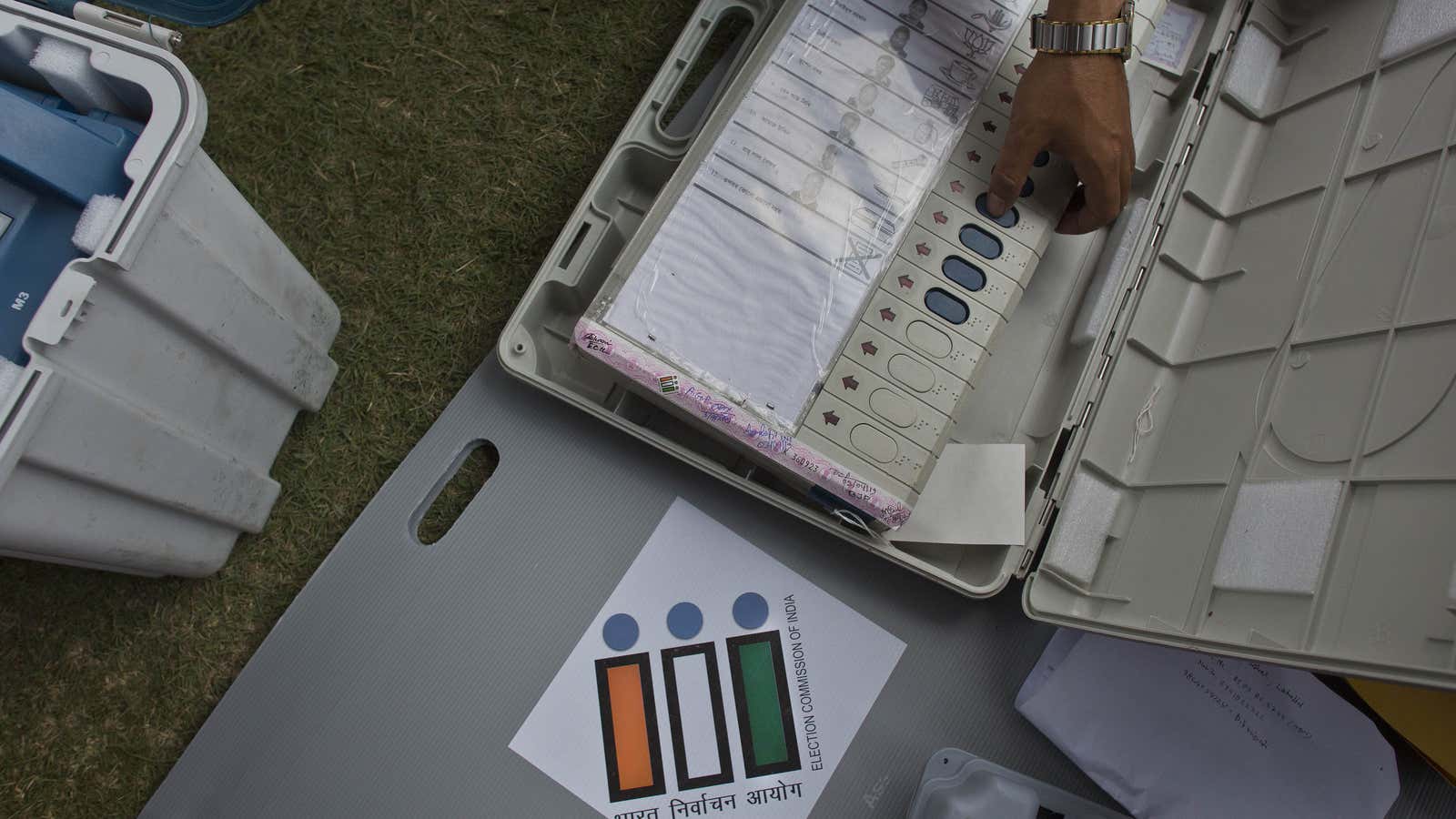 The last button on voting machines is reserved for “none of the above.”