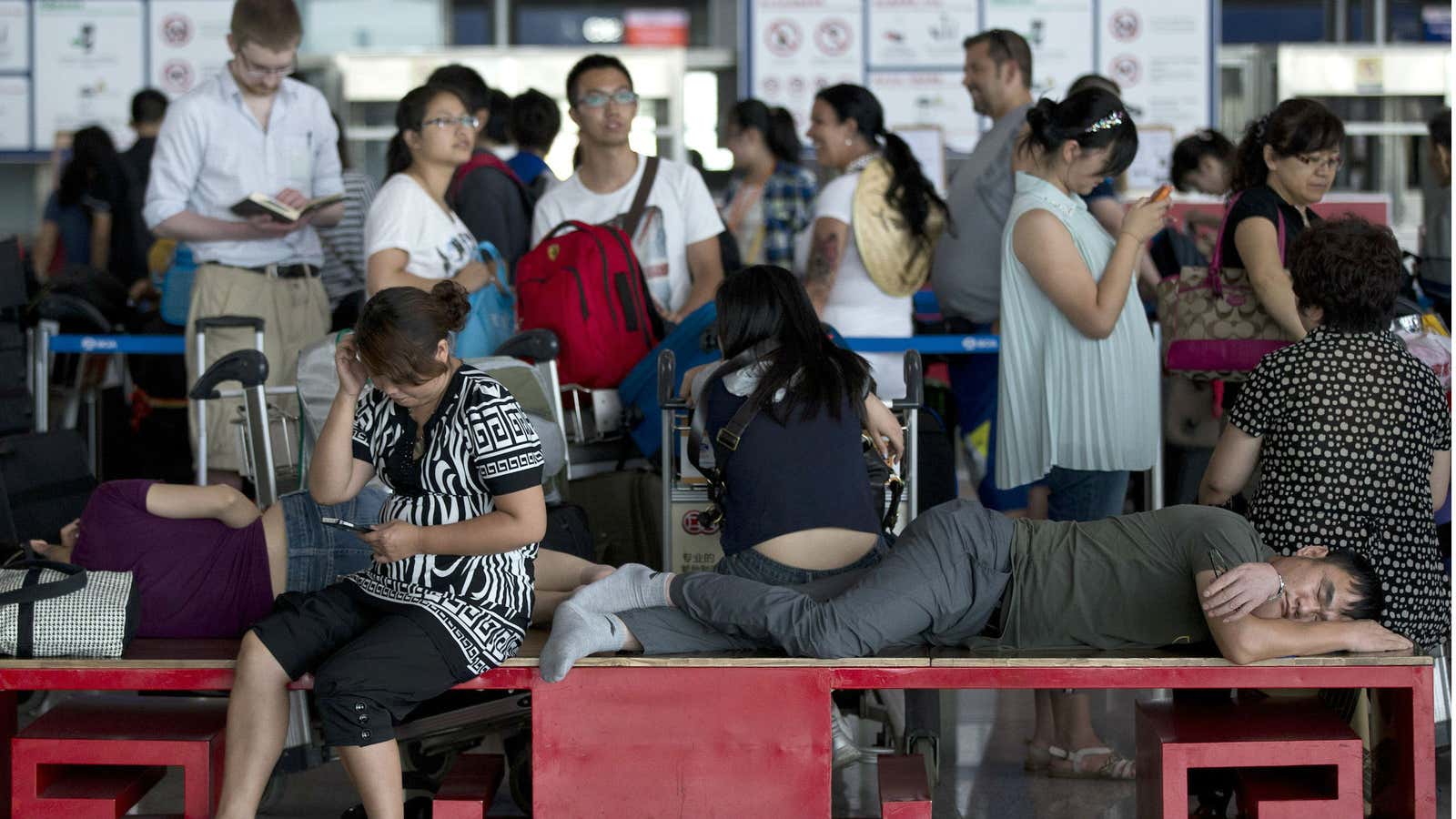 Wait ’til they find out their flight’s been delayed.