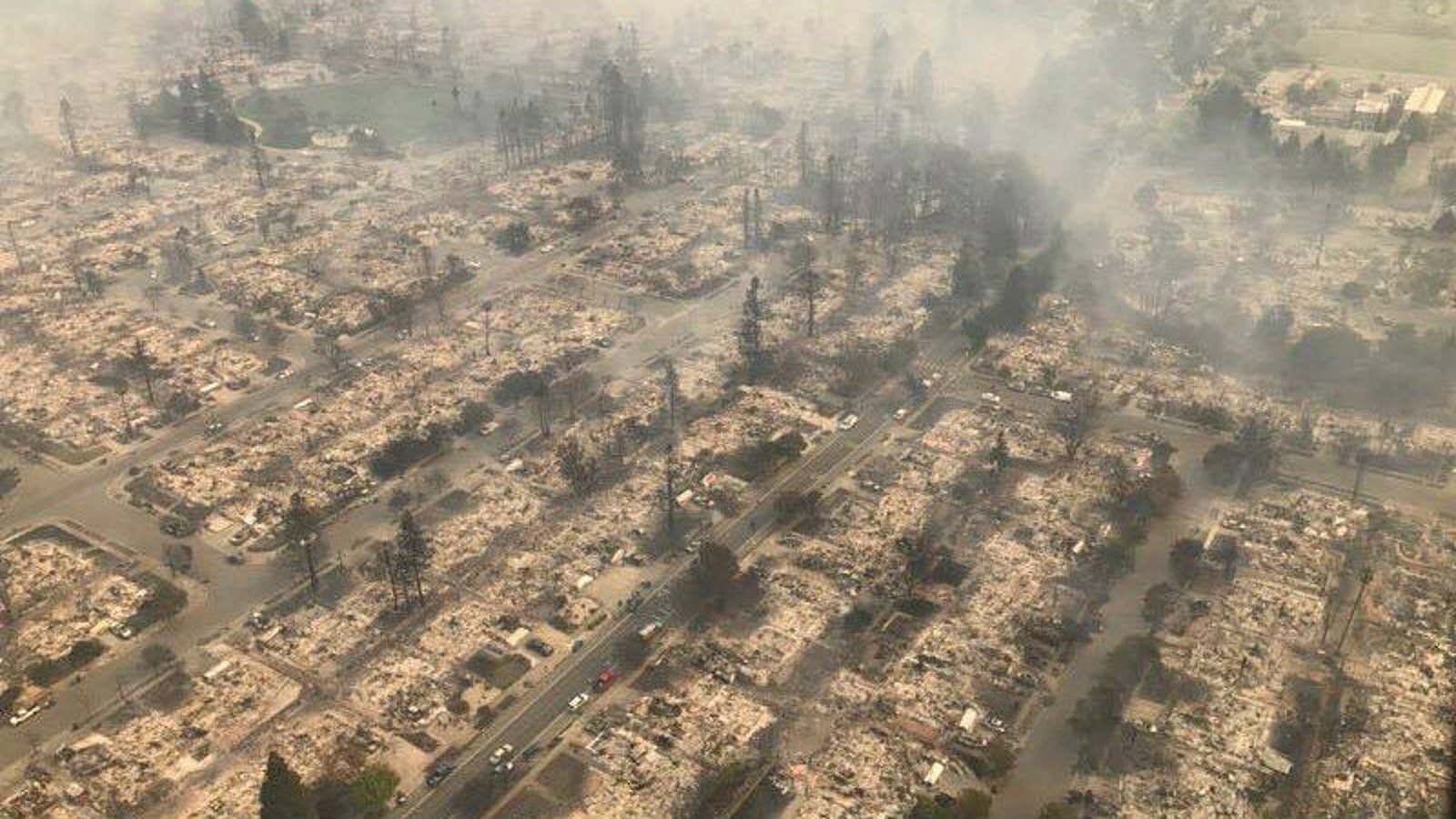 About 2,000 homes and businesses have been destroyed by the fires in Northern California.