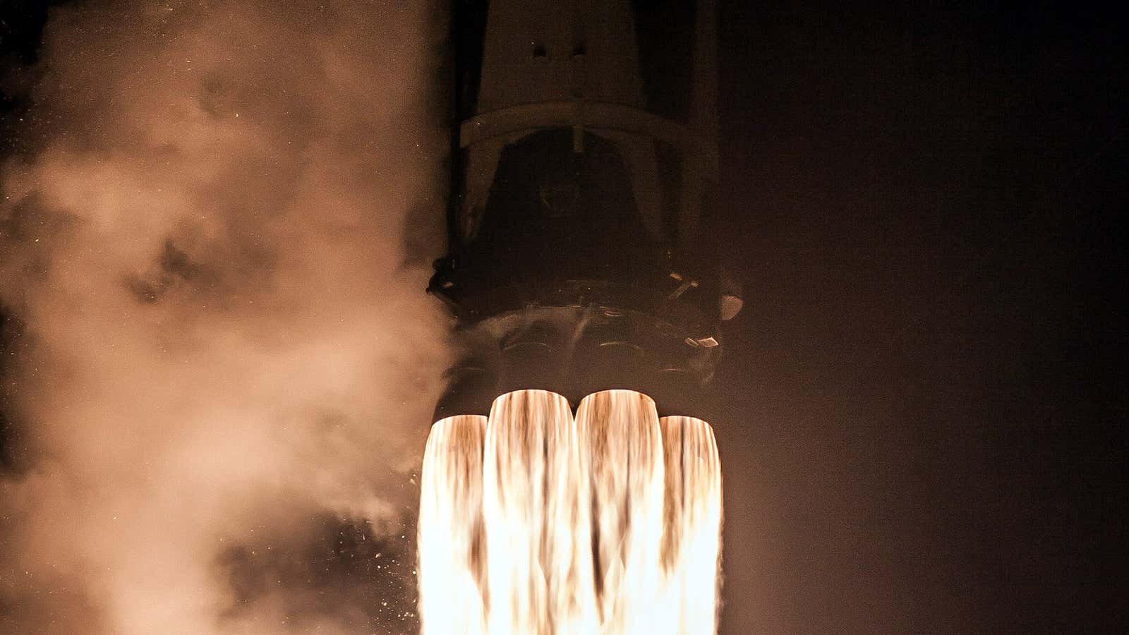 Rockets, like this SpaceX Falcon 9, have to handle a lot of force.