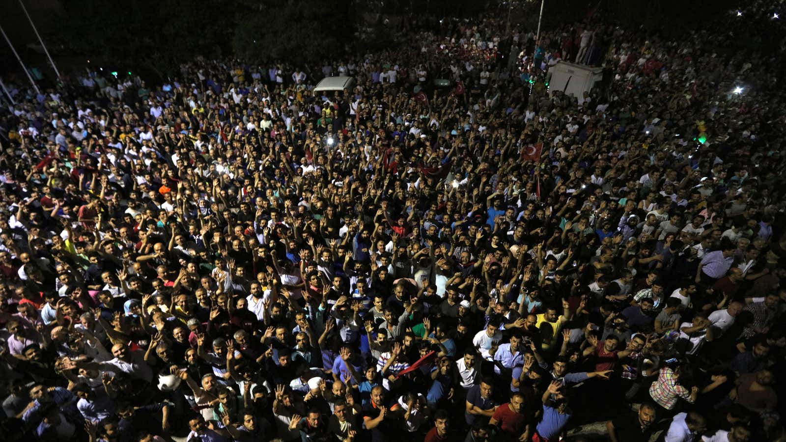 Taking to the streets. (Reuters/Huseyin Aldemir)