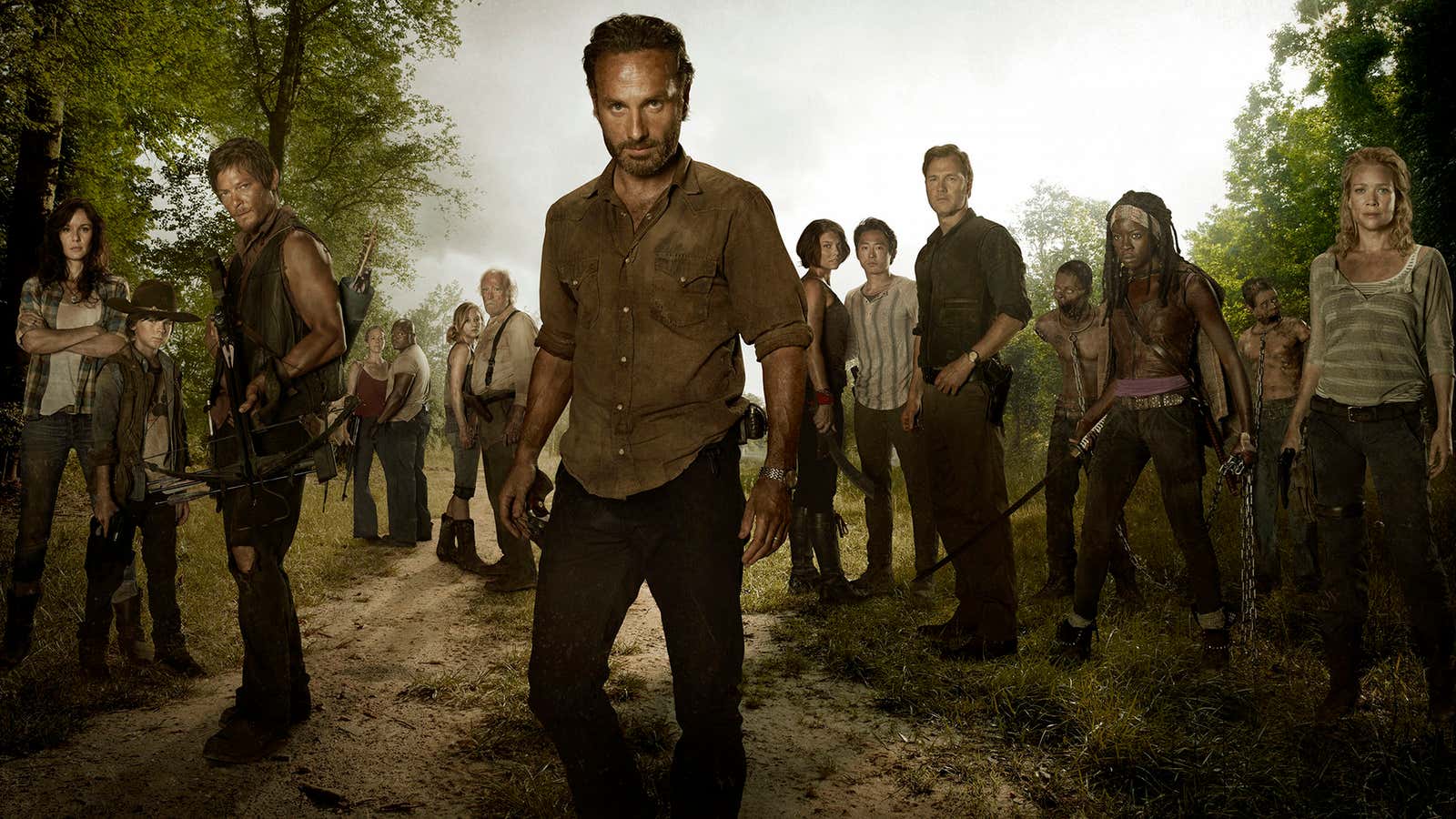 The Walking Dead want to be in all your Facebook pics.