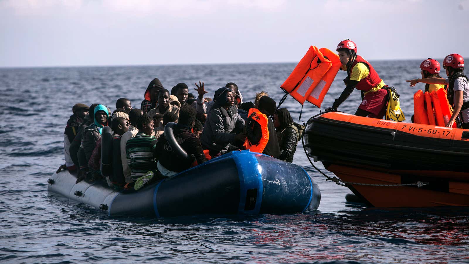 The EU also supported humanitarian rescue operations less.