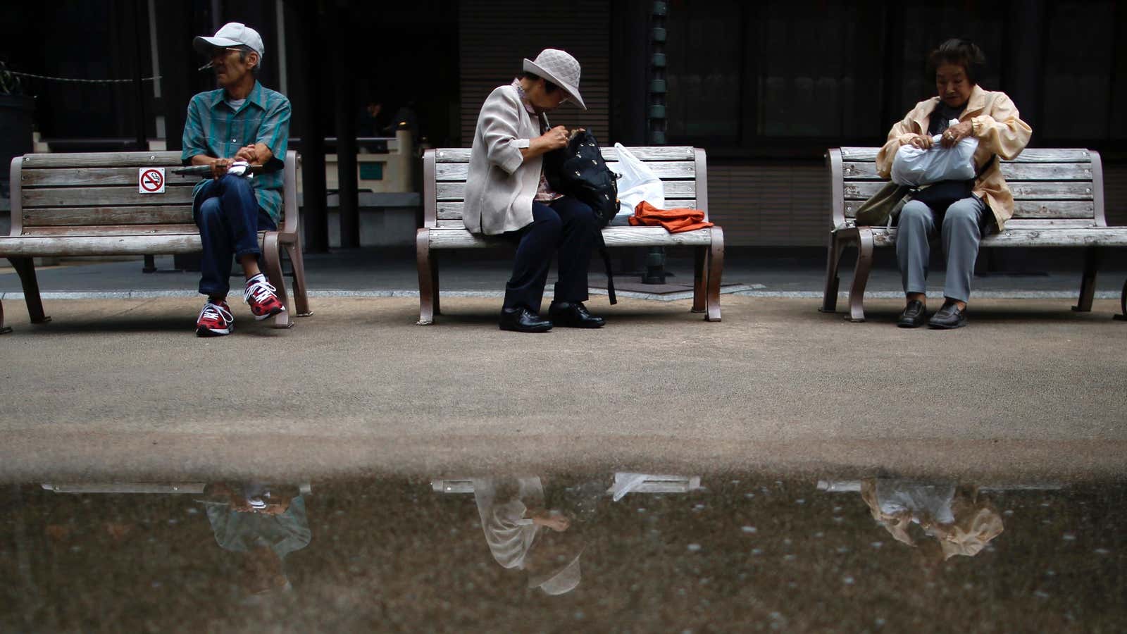 In Tokyo’s Sugamo district, an area popular among the elderly.