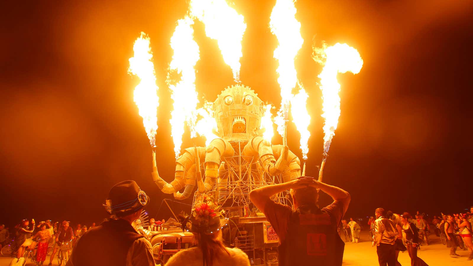 Flying drones won’t be upping the artistry at this Burning Man display.