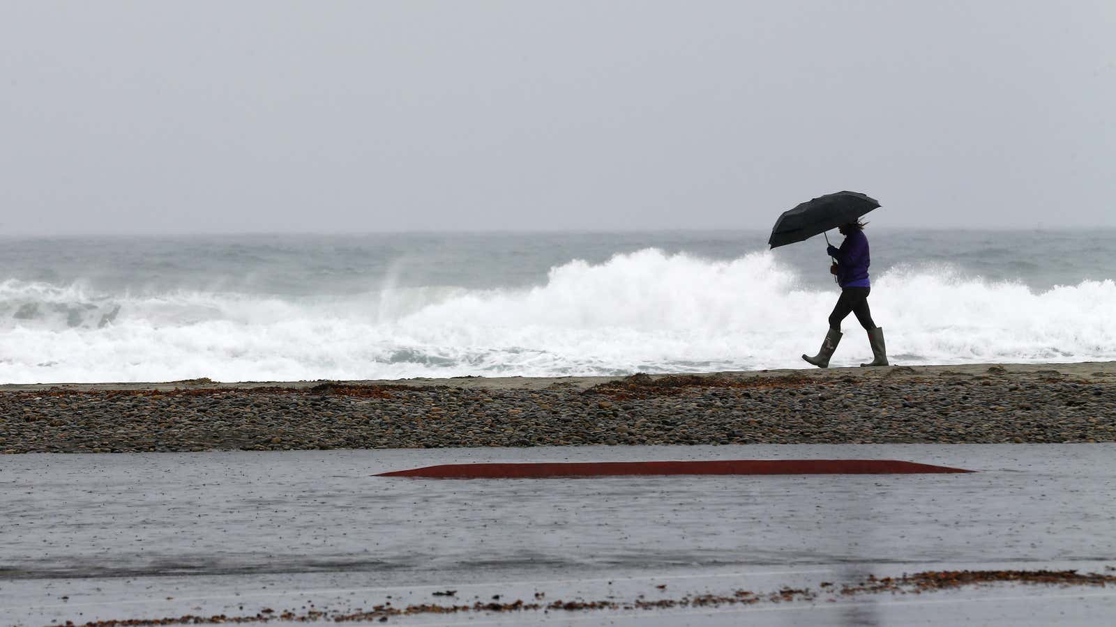 A winter storm in Southern California.