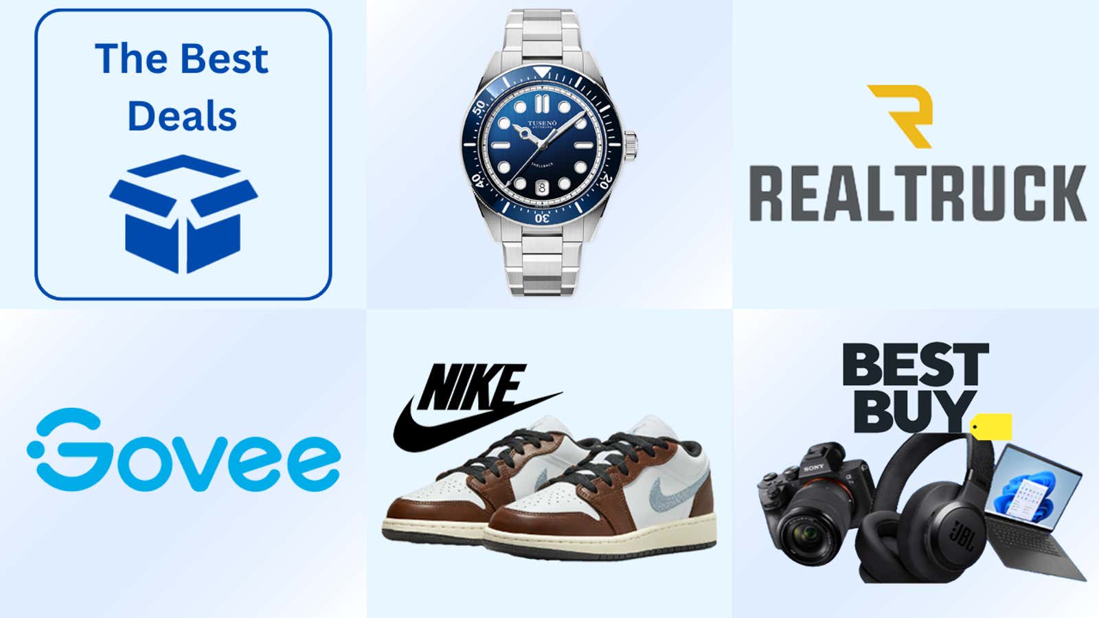 Image for Best Deals of the Day: Nike, Best Buy, Govee, RealTruck, Tuseno Watches & More