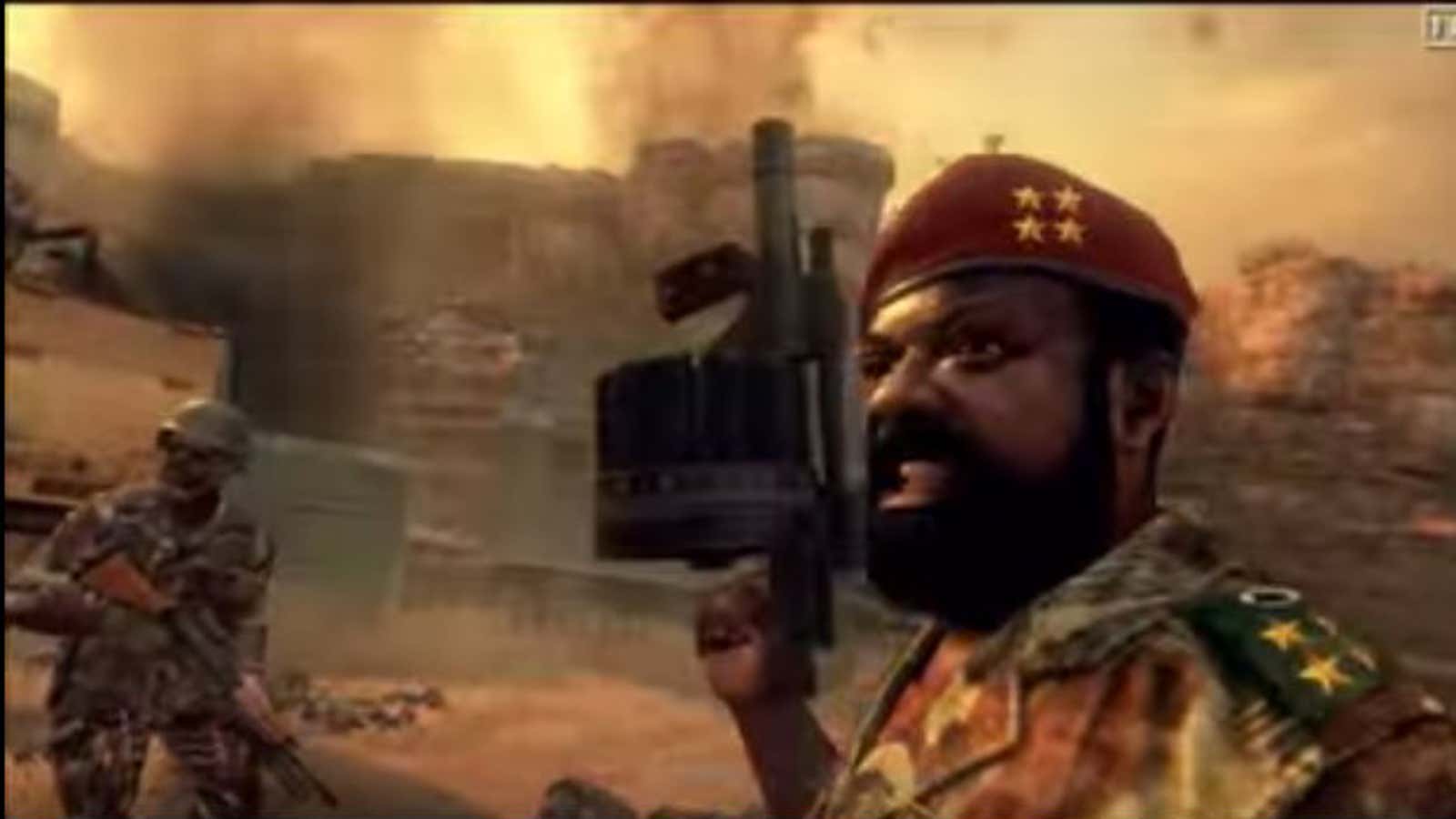 Jonas Savimbi in Call of Duty.