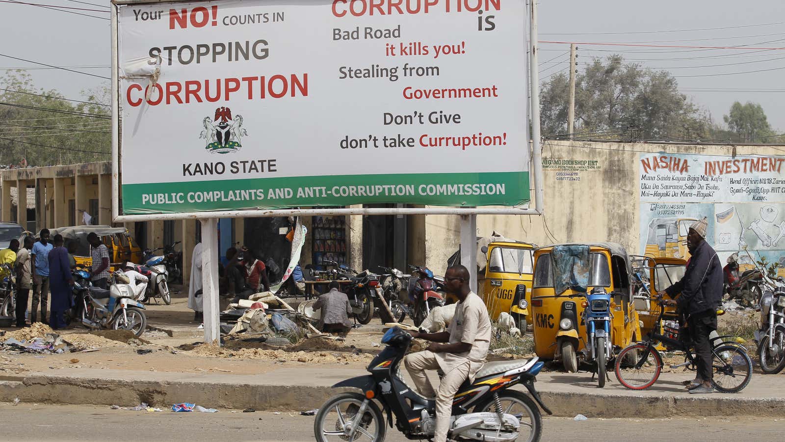 Killing corruption.