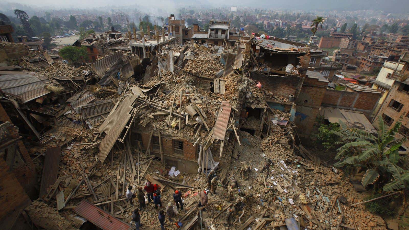 Parts of rural Nepal may be devastated.