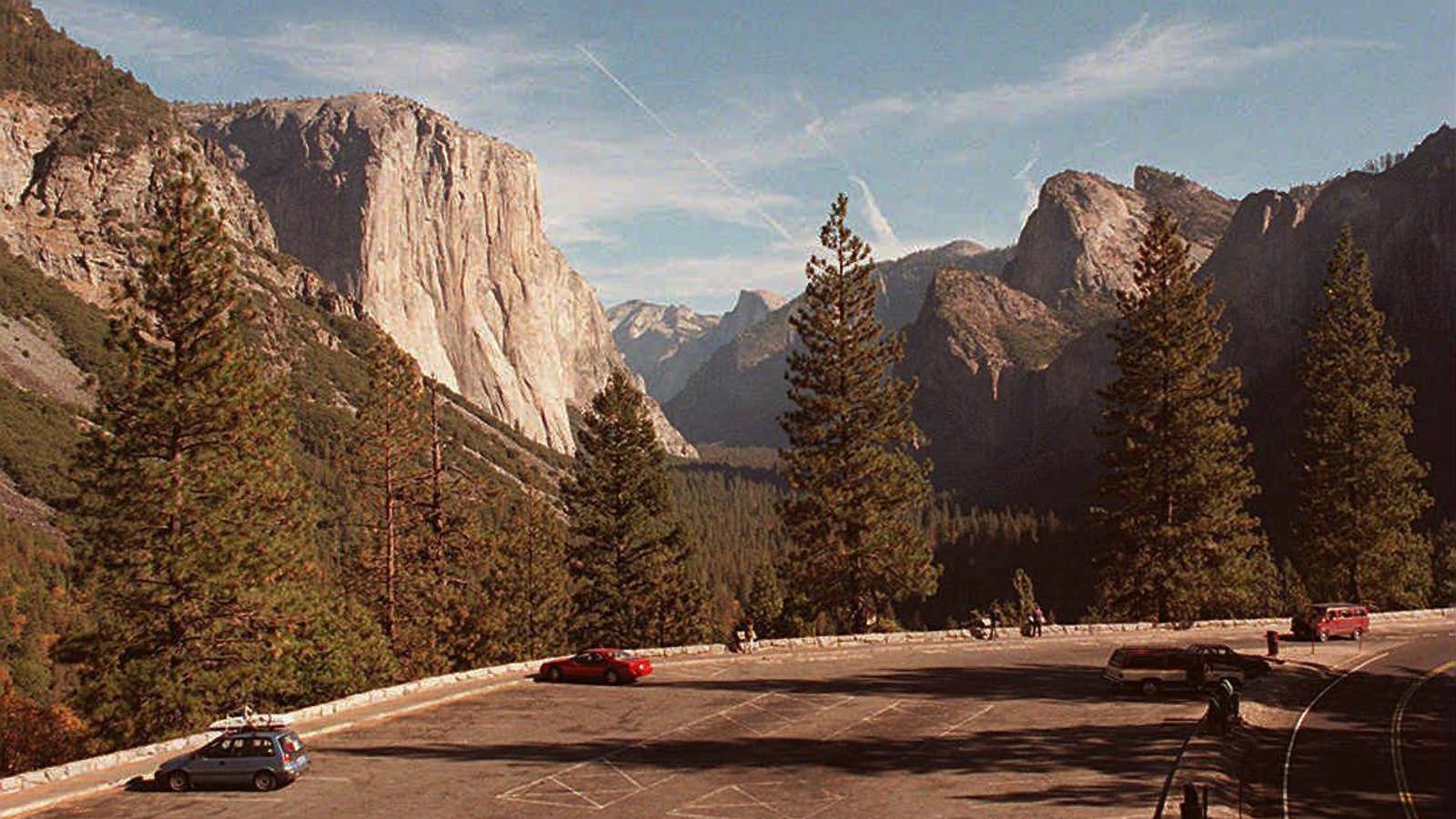 Yosemite National Park, California in 1995.