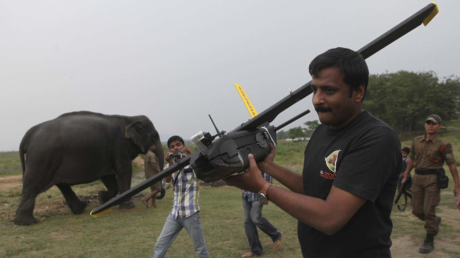 Drones can also be used for good, such as fending off poachers.