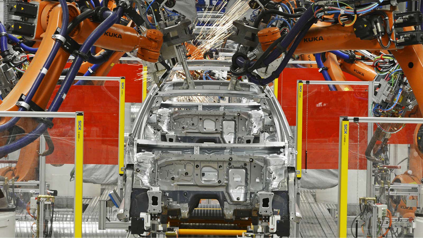 Robots put cars together, and investors are taking them apart.