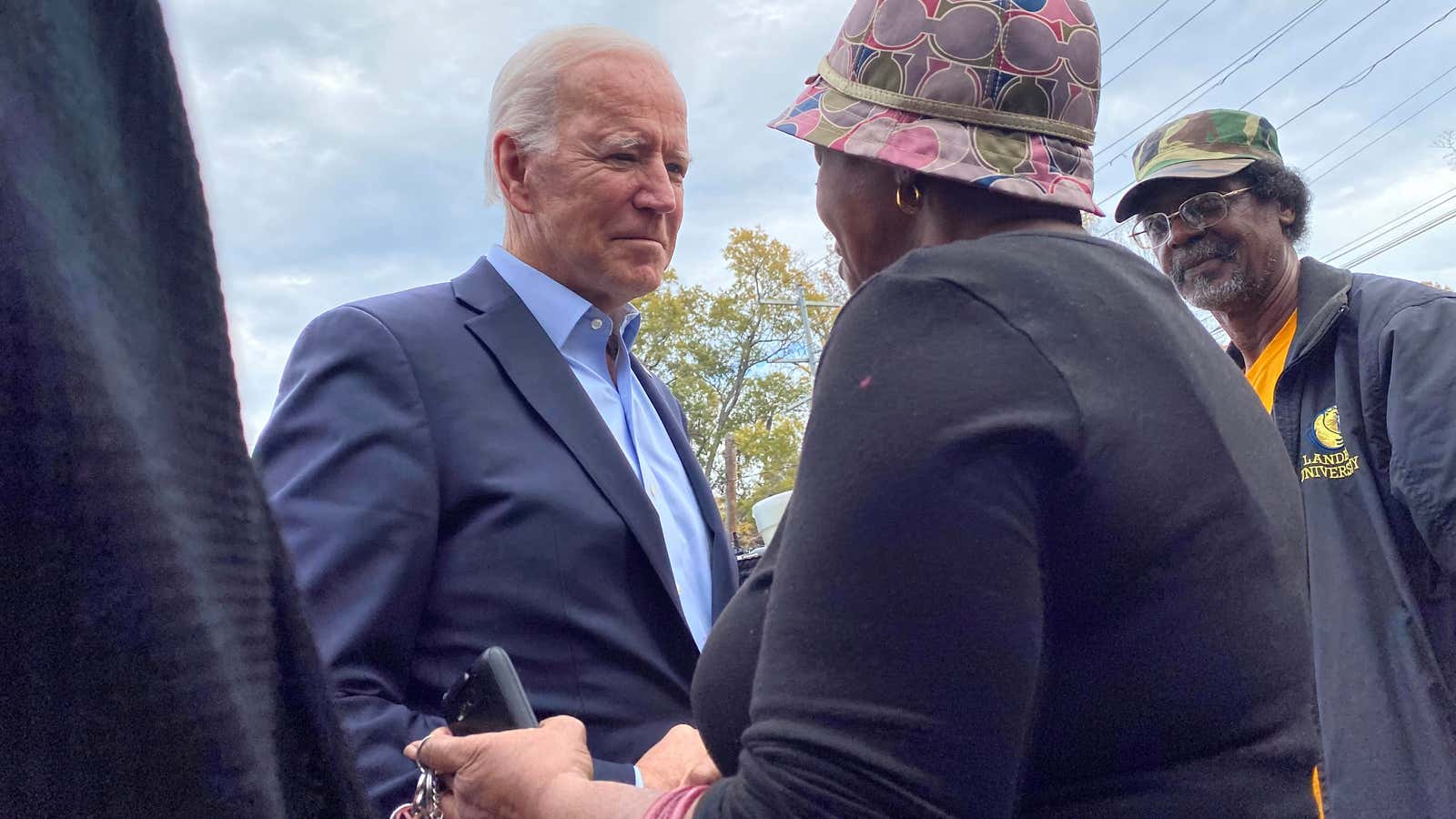 Joe Biden campaigning in Abbeville, SC in November.