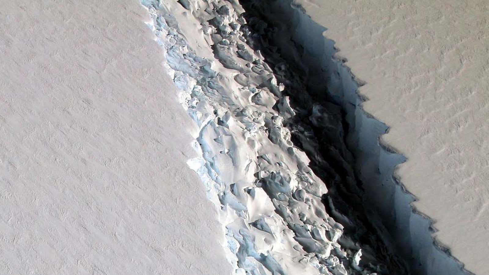 It’s a problem that an iceberg over twice the size of Paris just broke off Antarctica