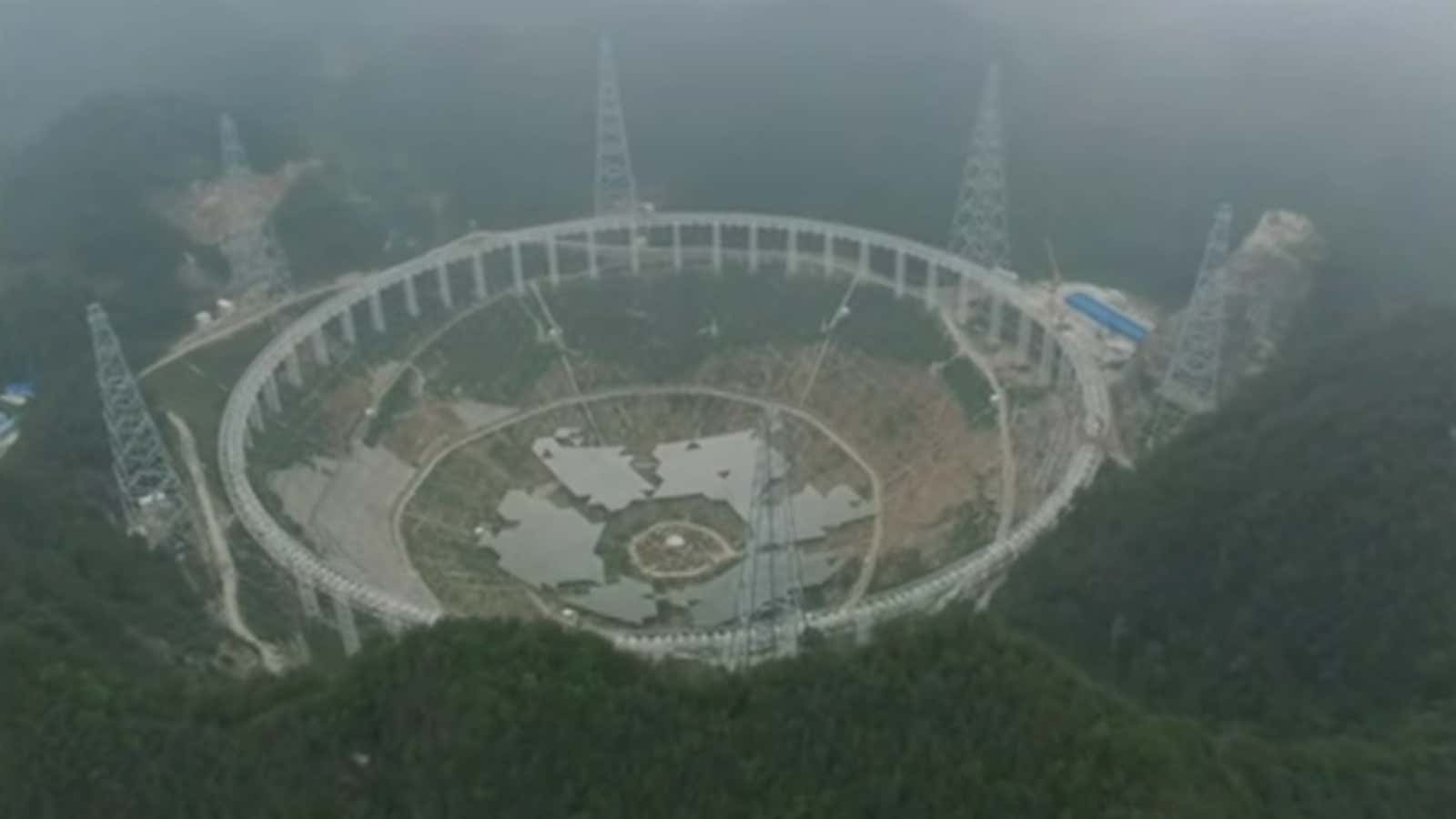 FAST will be the biggest and most sensitive radio telescope in the world.