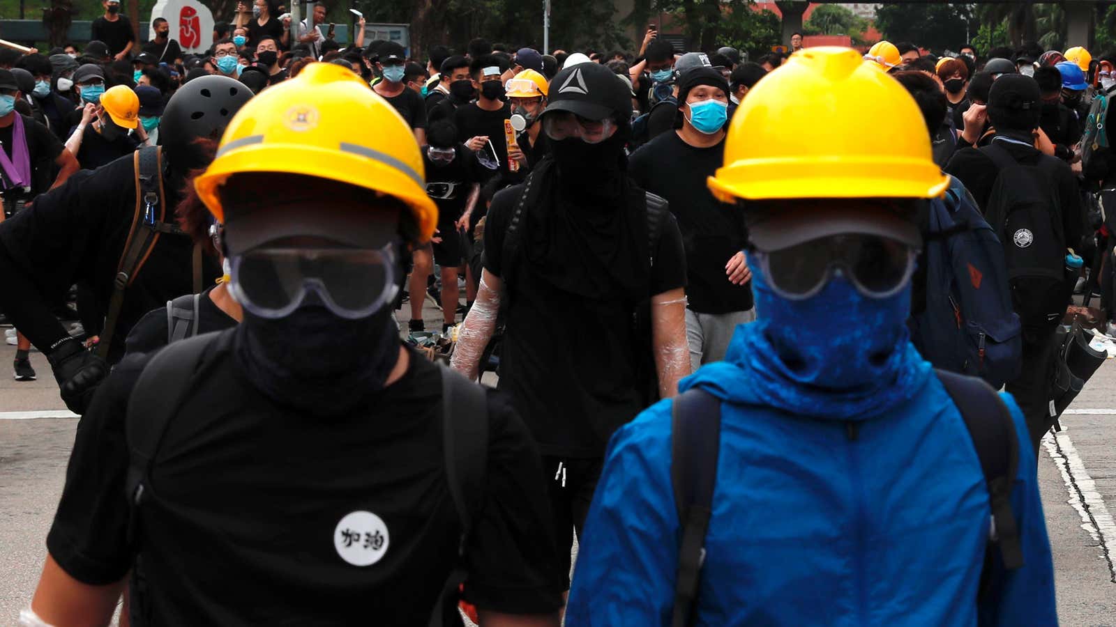 Masks have played a key role in the Hong Kong protests.