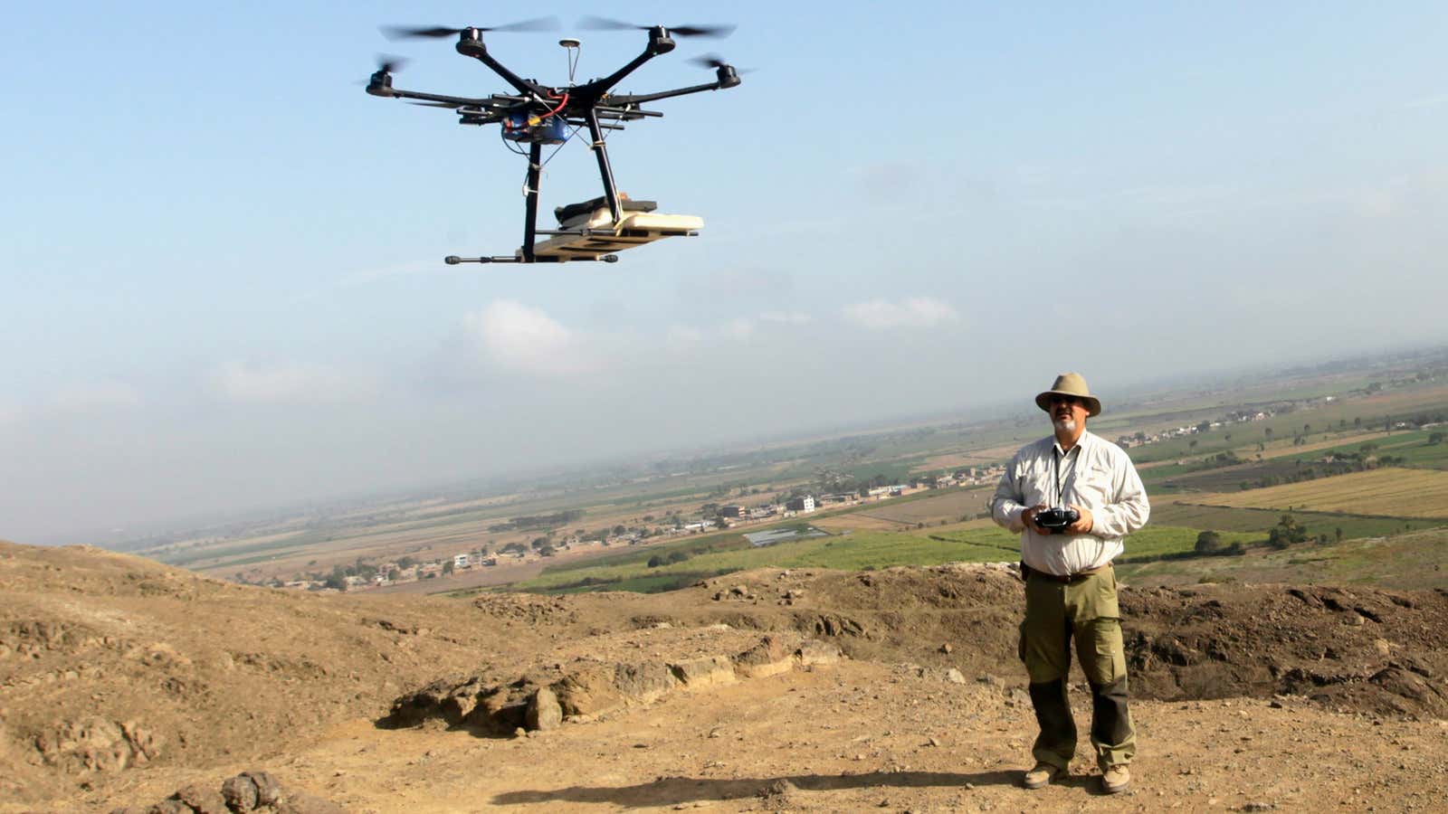 The mechanical eye can spot ancient ruins.