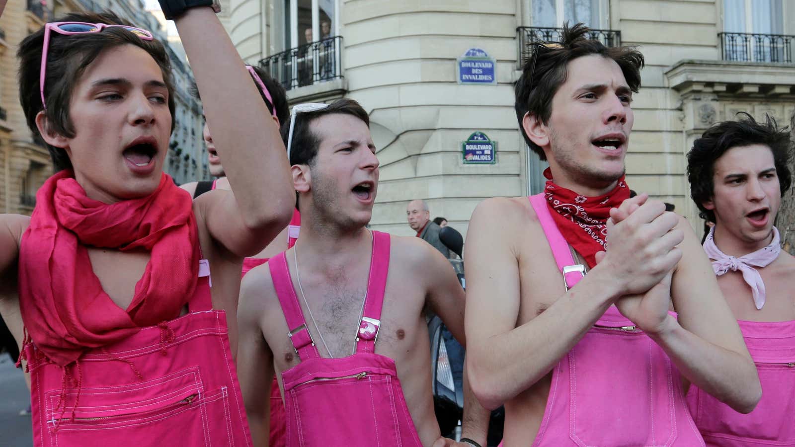 Long before breast cancer awareness, real men wore pink.