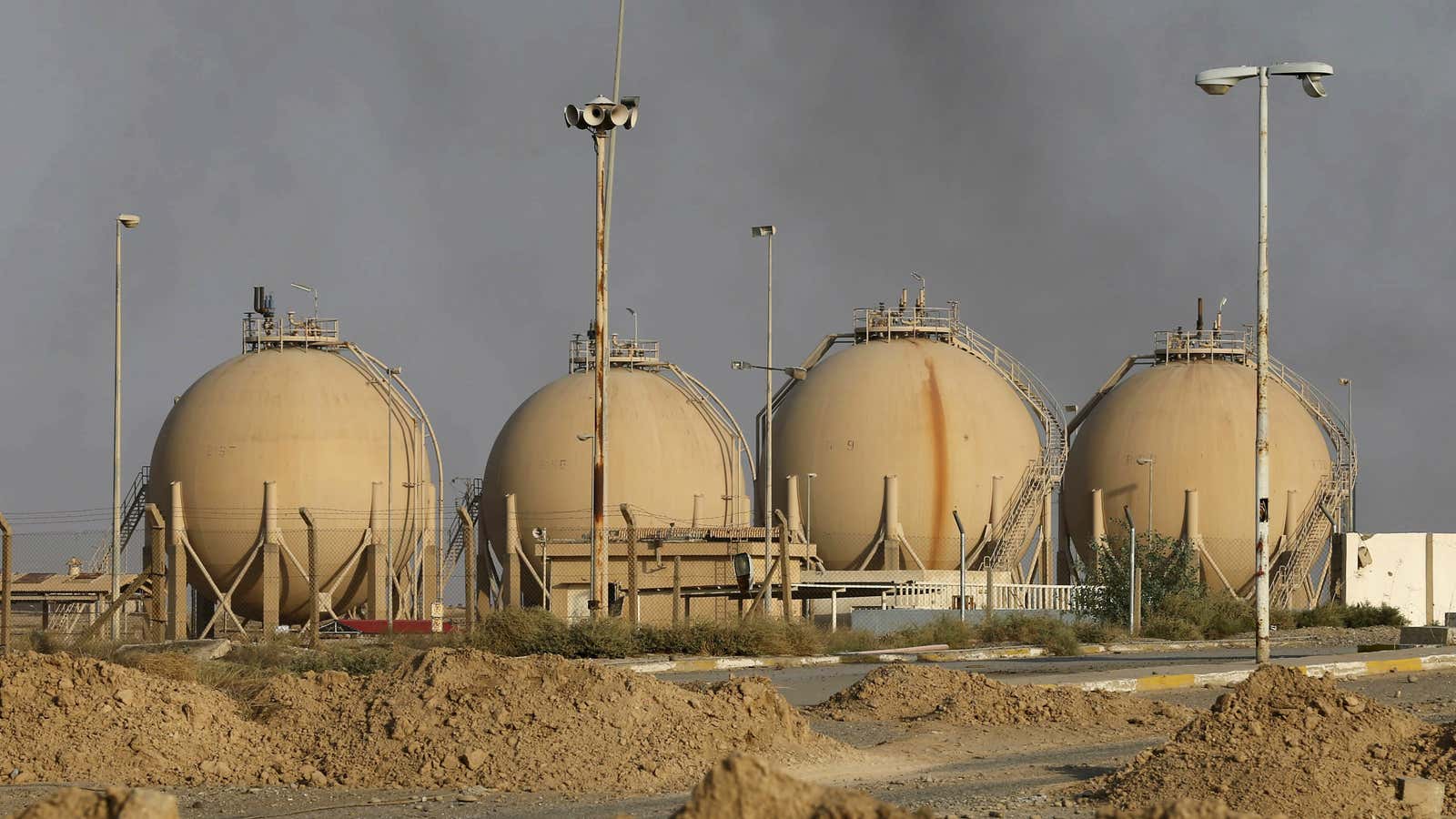 The much-contested Baiji refinery outside Baghdad.