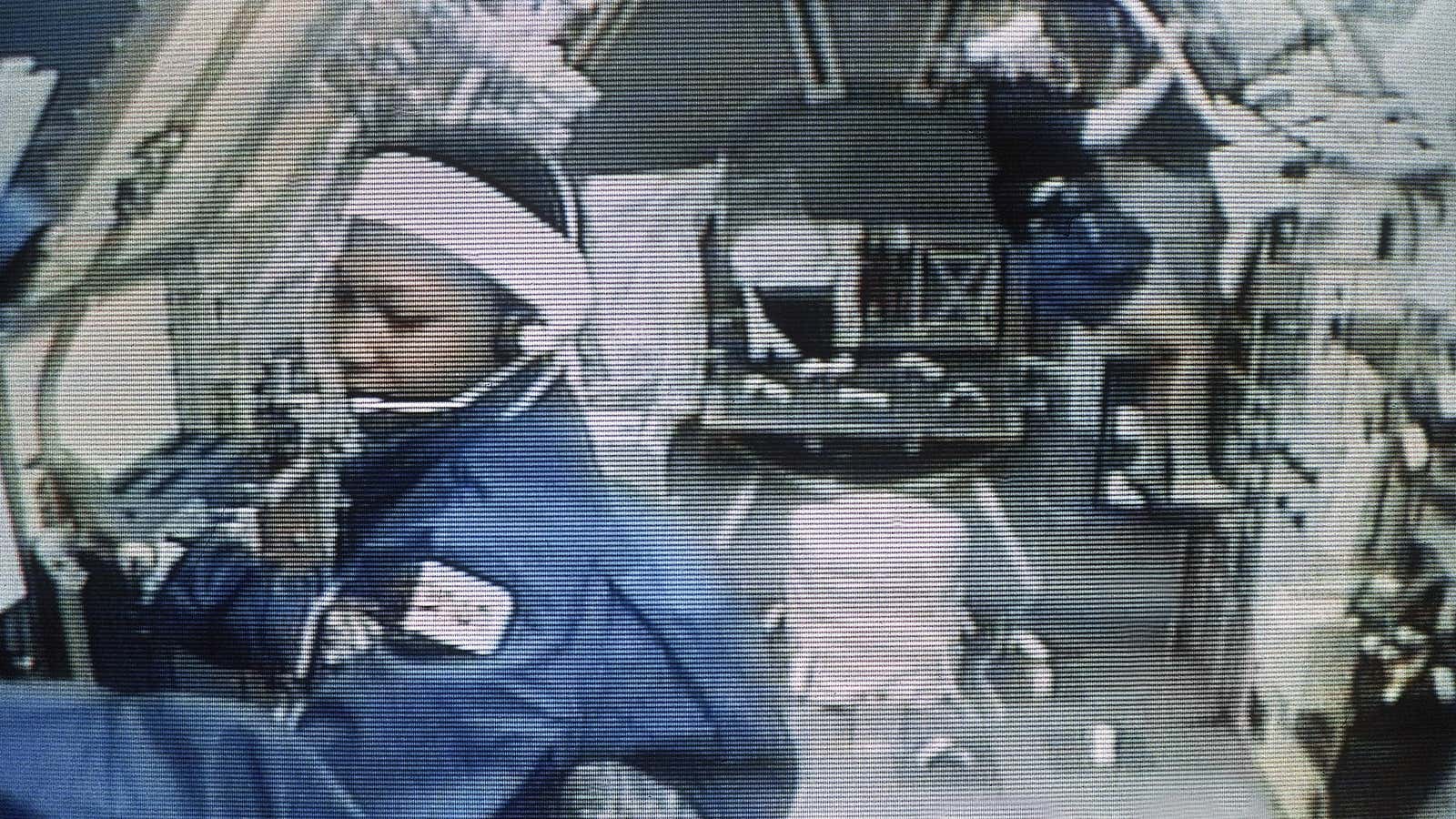 Astronauts Mae Jemison and Jan Davis on the space shuttle Endeavour.