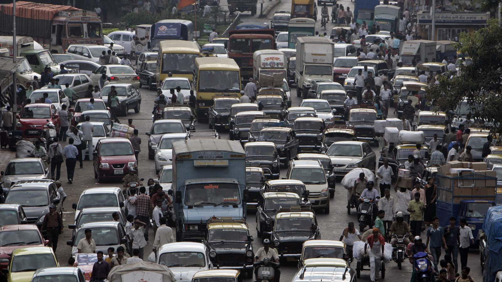 One look at this Mumbai traffic and who wouldn’t hire a driver?