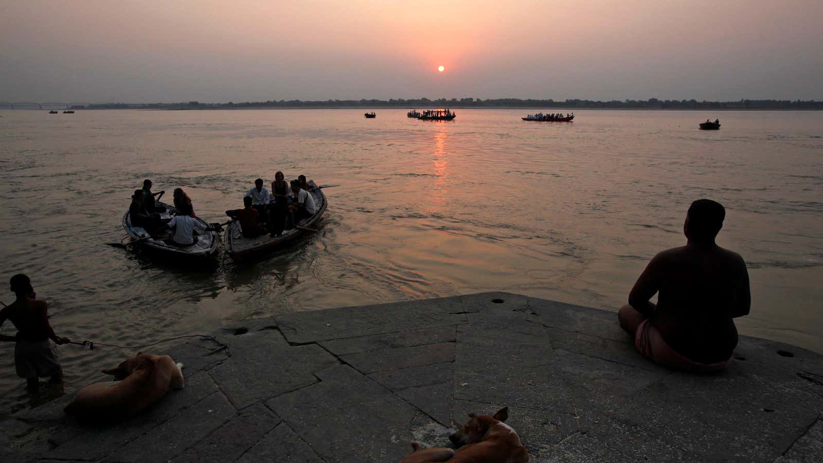 Looks pristine but the holy river is filthy.