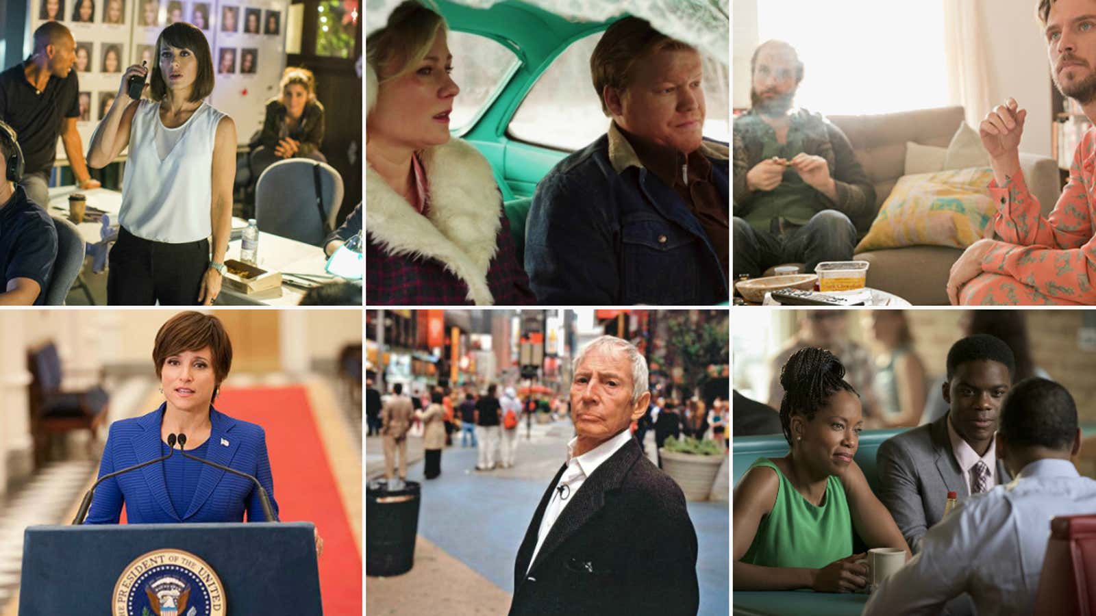 Unreal, Fargo, High Maintenance, Veep, The Jinx, and The Leftovers.