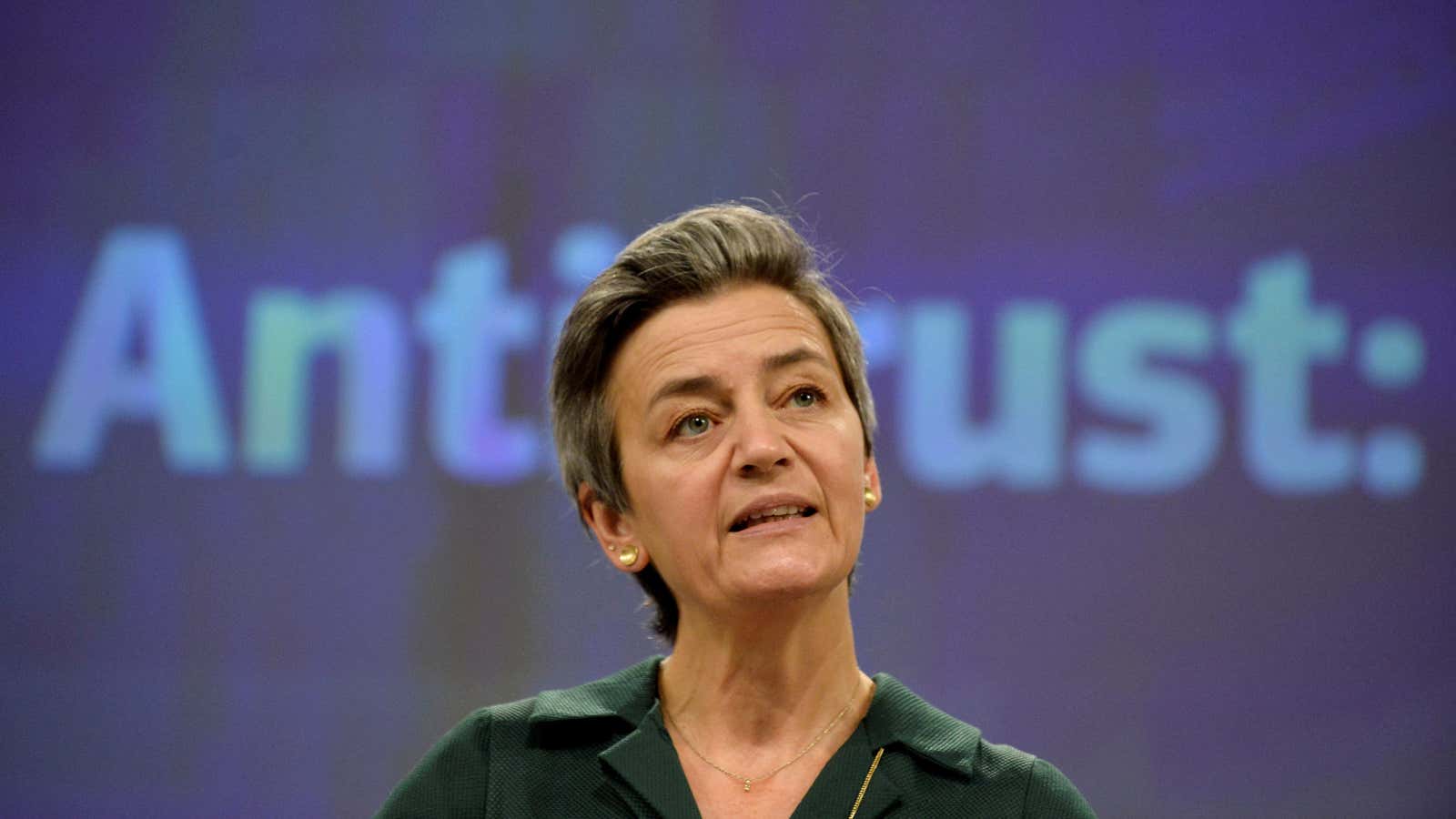 EU competition czar Margrethe Vestager continues to badger Big Tech firms.