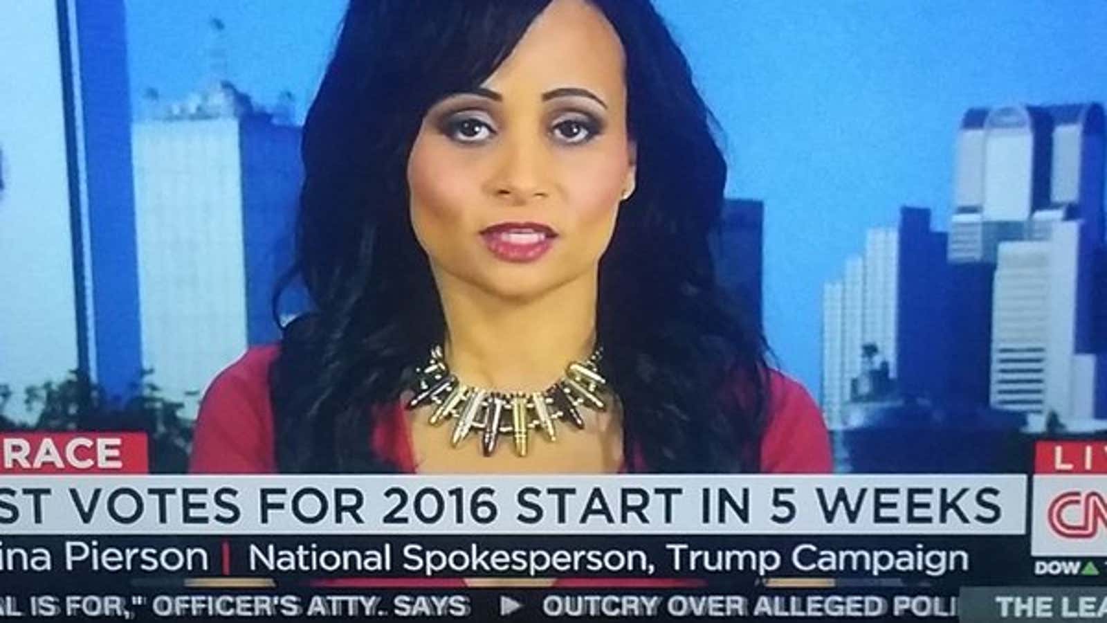 “Bullet necklace” Trump spokeswoman is great at trolling liberal America