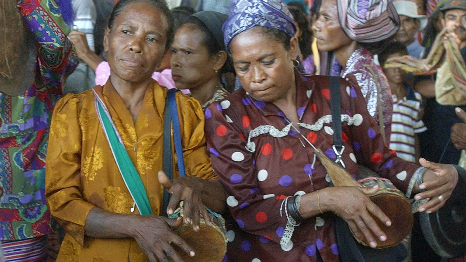 These women in Timor-Leste have reason to celebrate: Citizens perceive less corruption in the new nation.