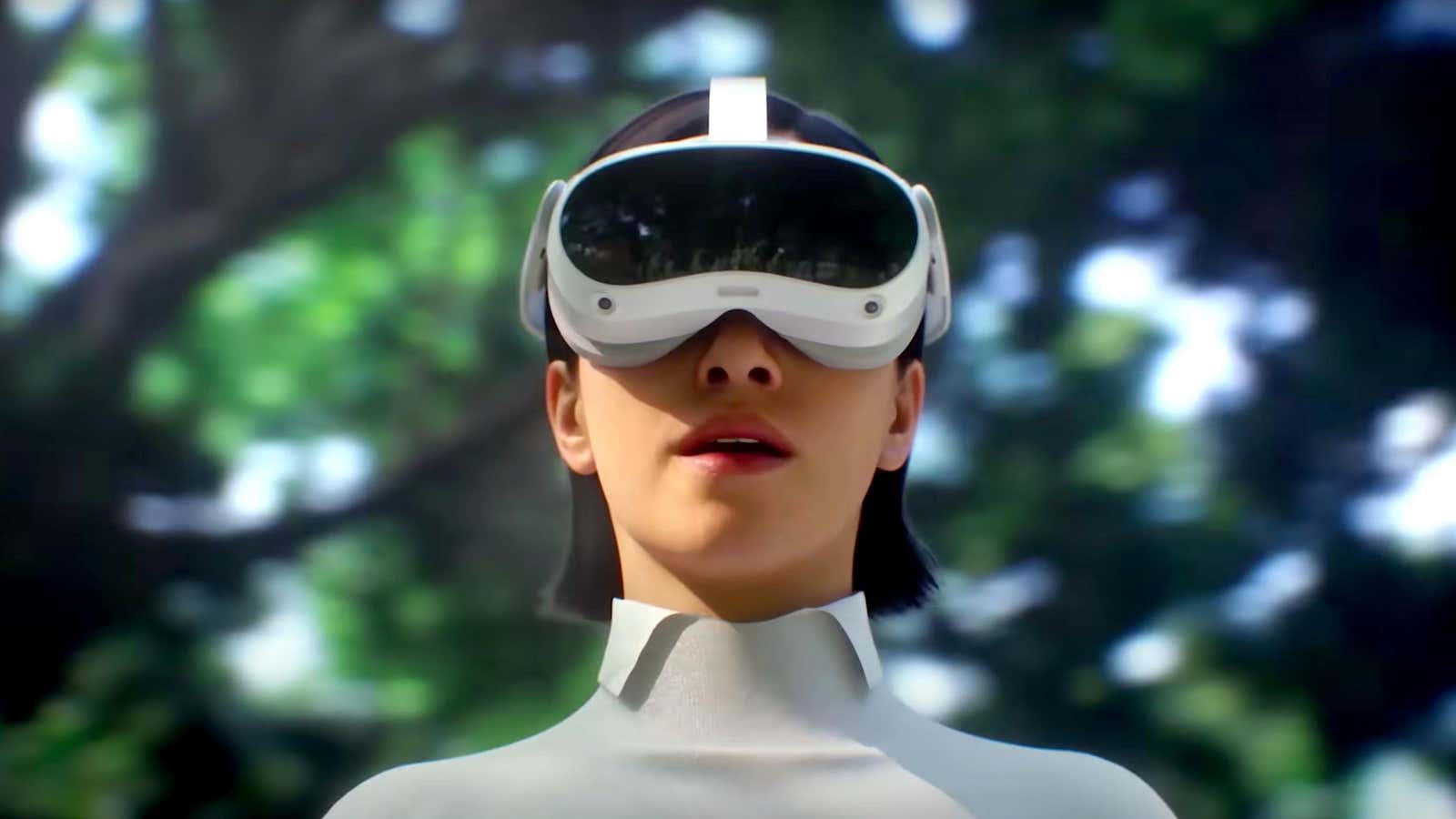 A scene from Pico Interactive&#39;s Pico 4 VR headset promotional video. 