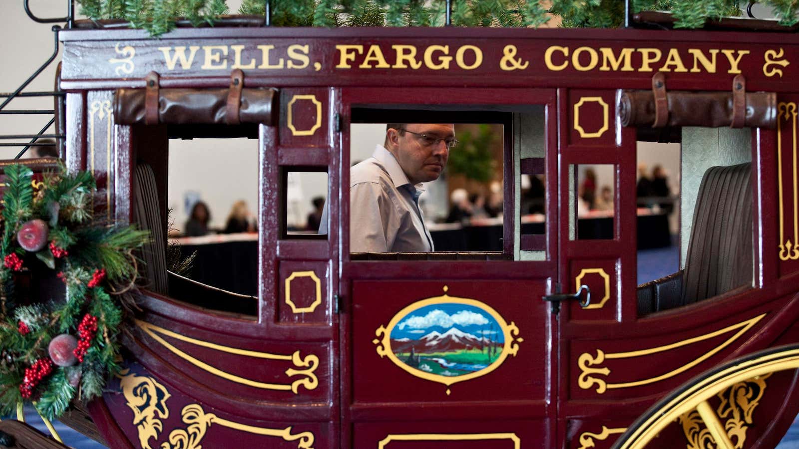 Here comes Wells Fargo!