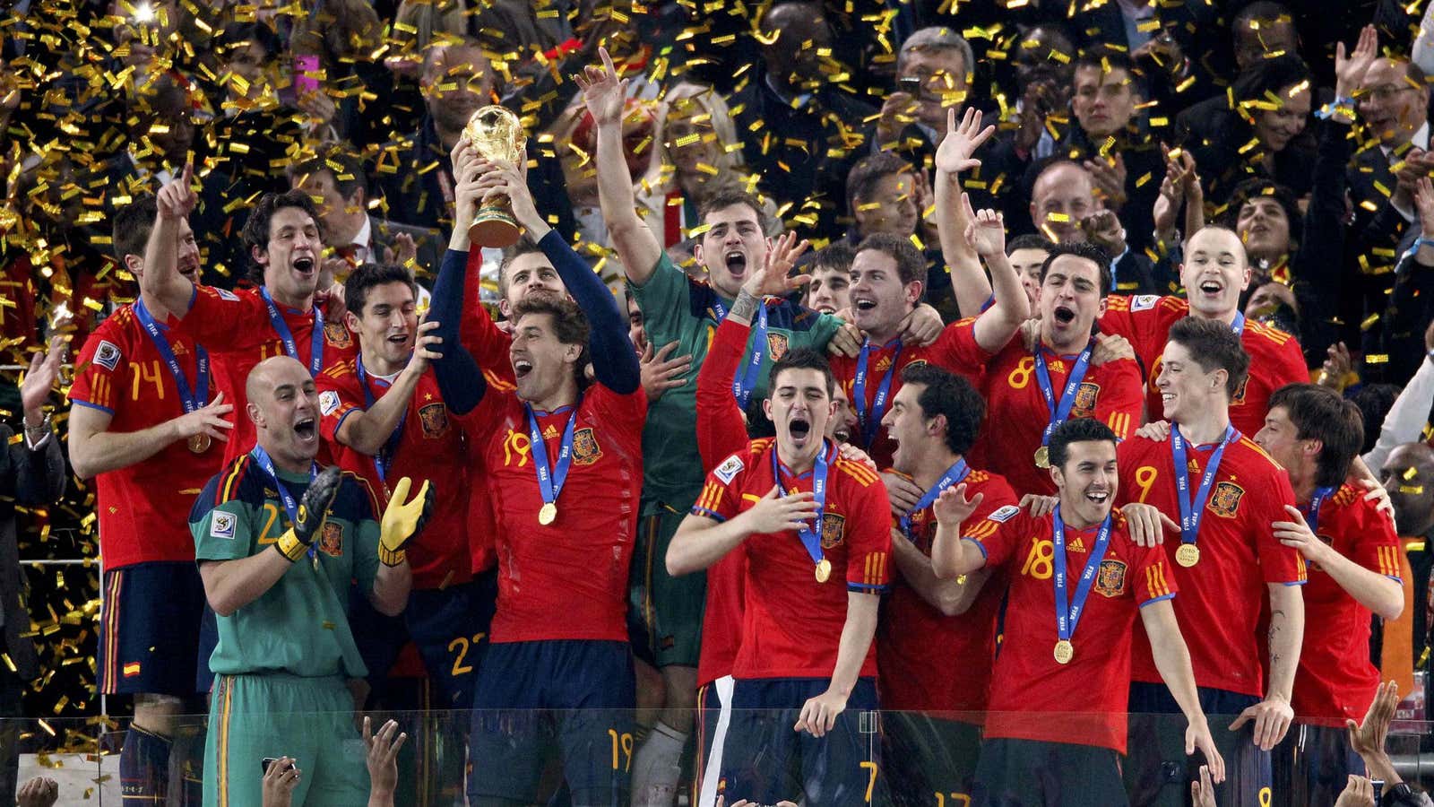 Spain, the regining World Cup champions, don’t have a great economy right now.