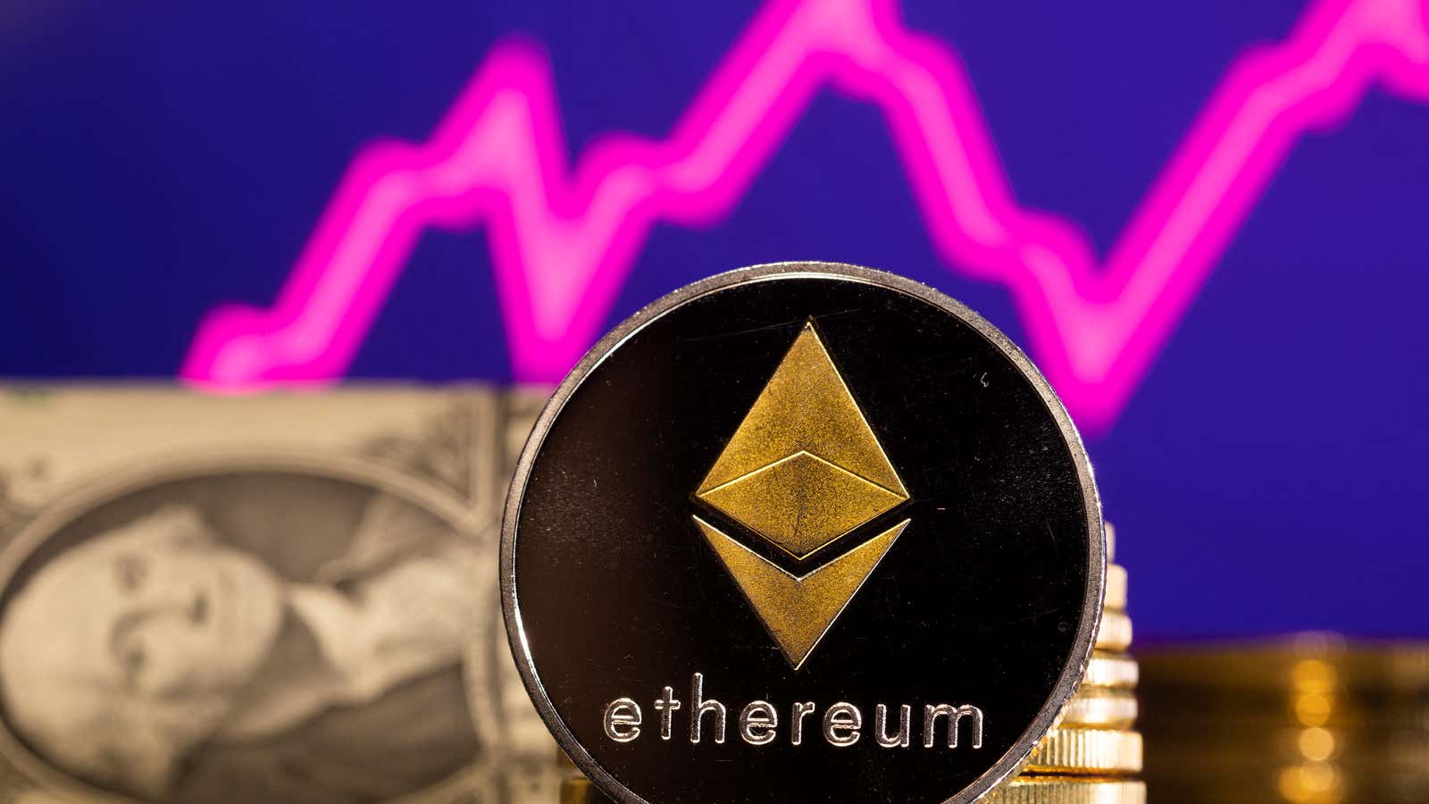 The trading volume and price of the cryptocurrency ether have increased in anticipation of its switch to a more energy-efficient validation system.