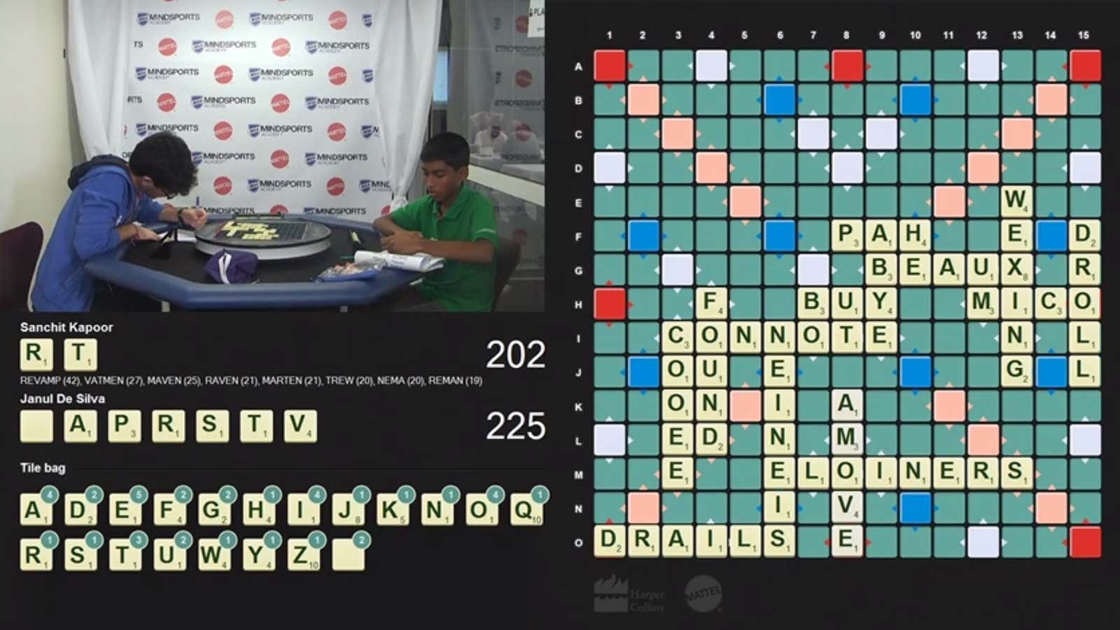 Number one-ranked Sanjit Kapoor from the United Arab Emirates battles Number four-ranked Janul De Silva from Sri Lanka.