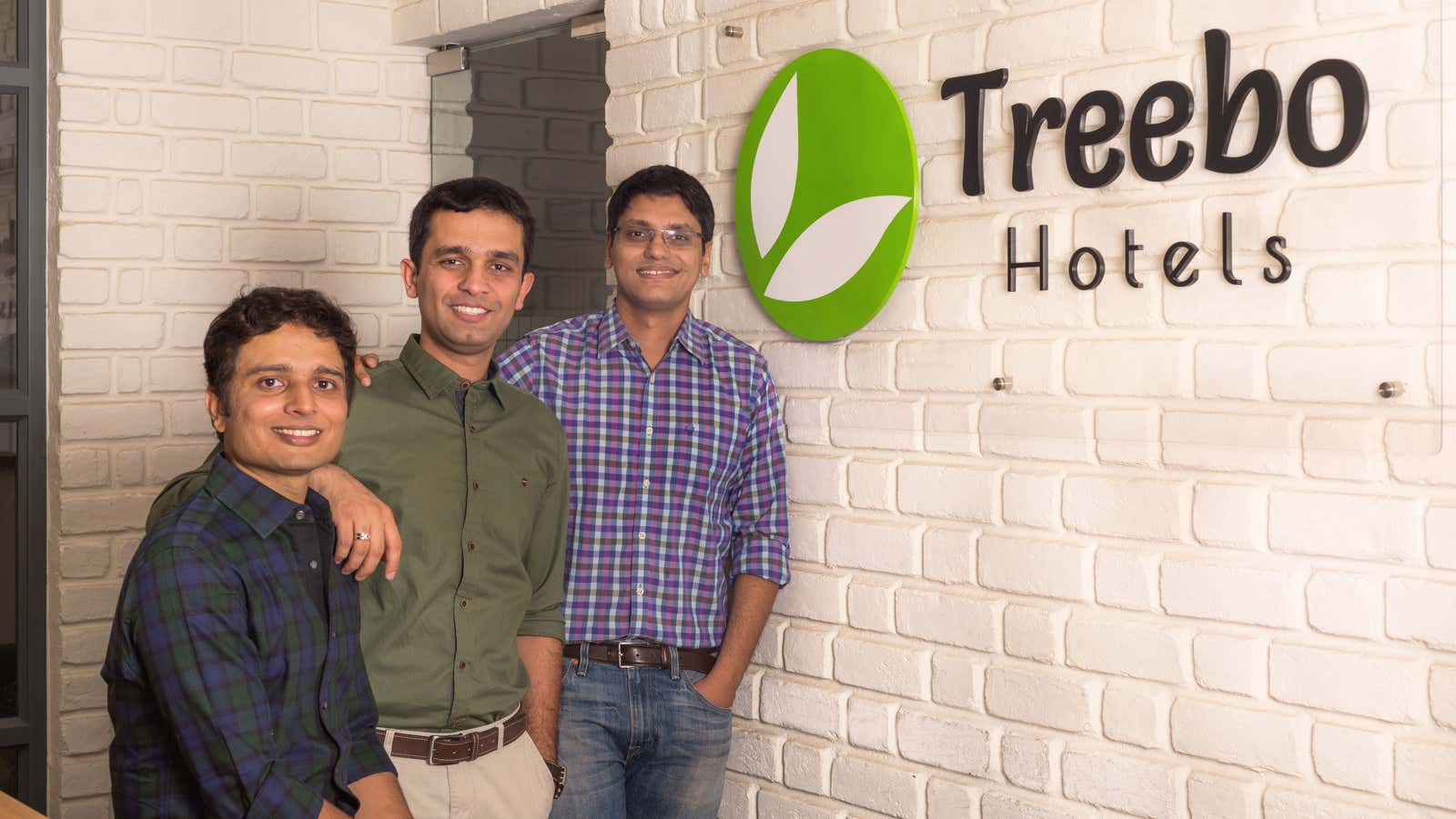 Treebo co-founders Kadam Jeet Jain, Sidharth Gupta, and Rahul Chaudhary are going the tech way.